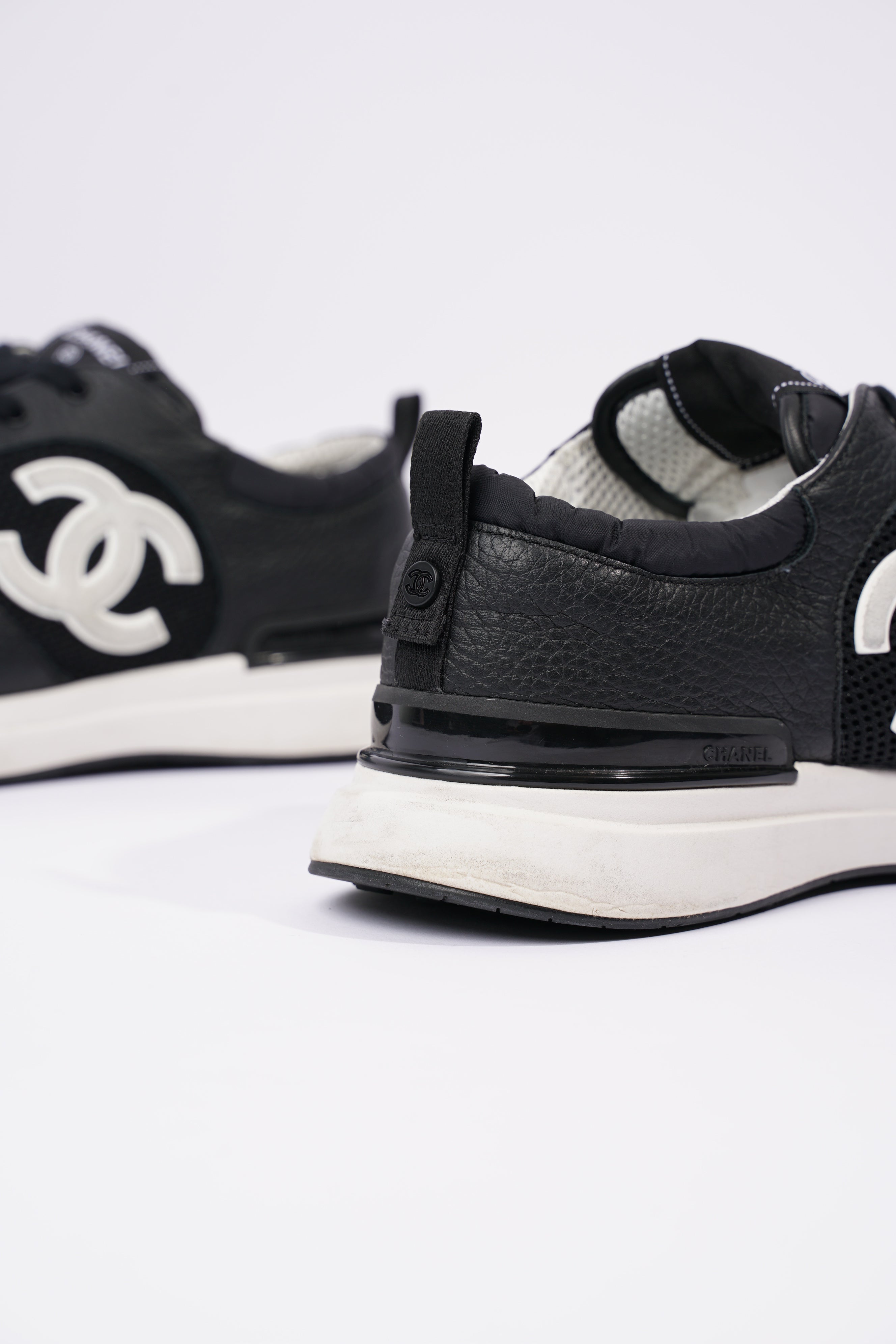 Chanel Mens CC Logo Black / White EU 43 / UK 9