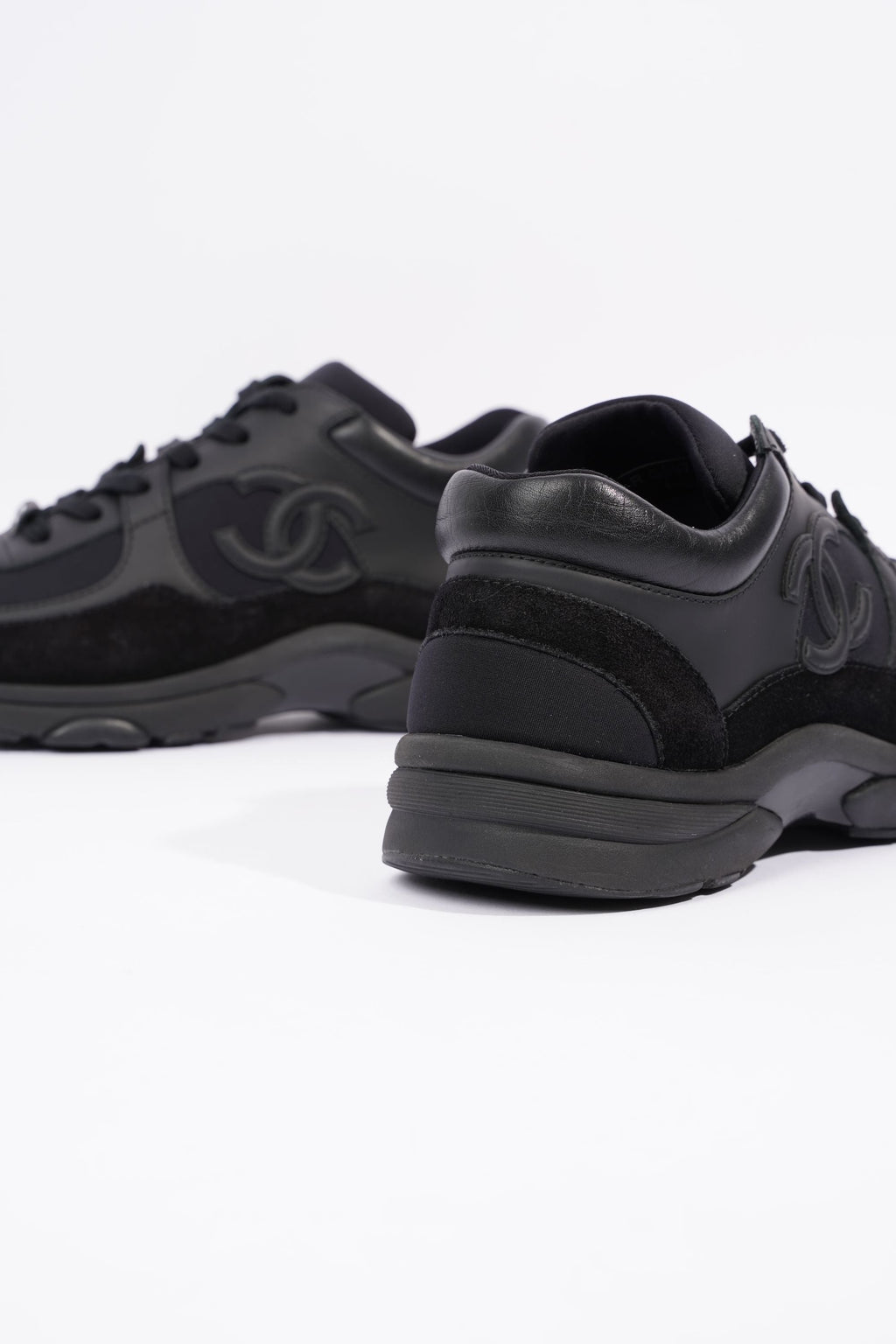 Chanel Womens CC Logo Black EU 37.5 / UK 4.5