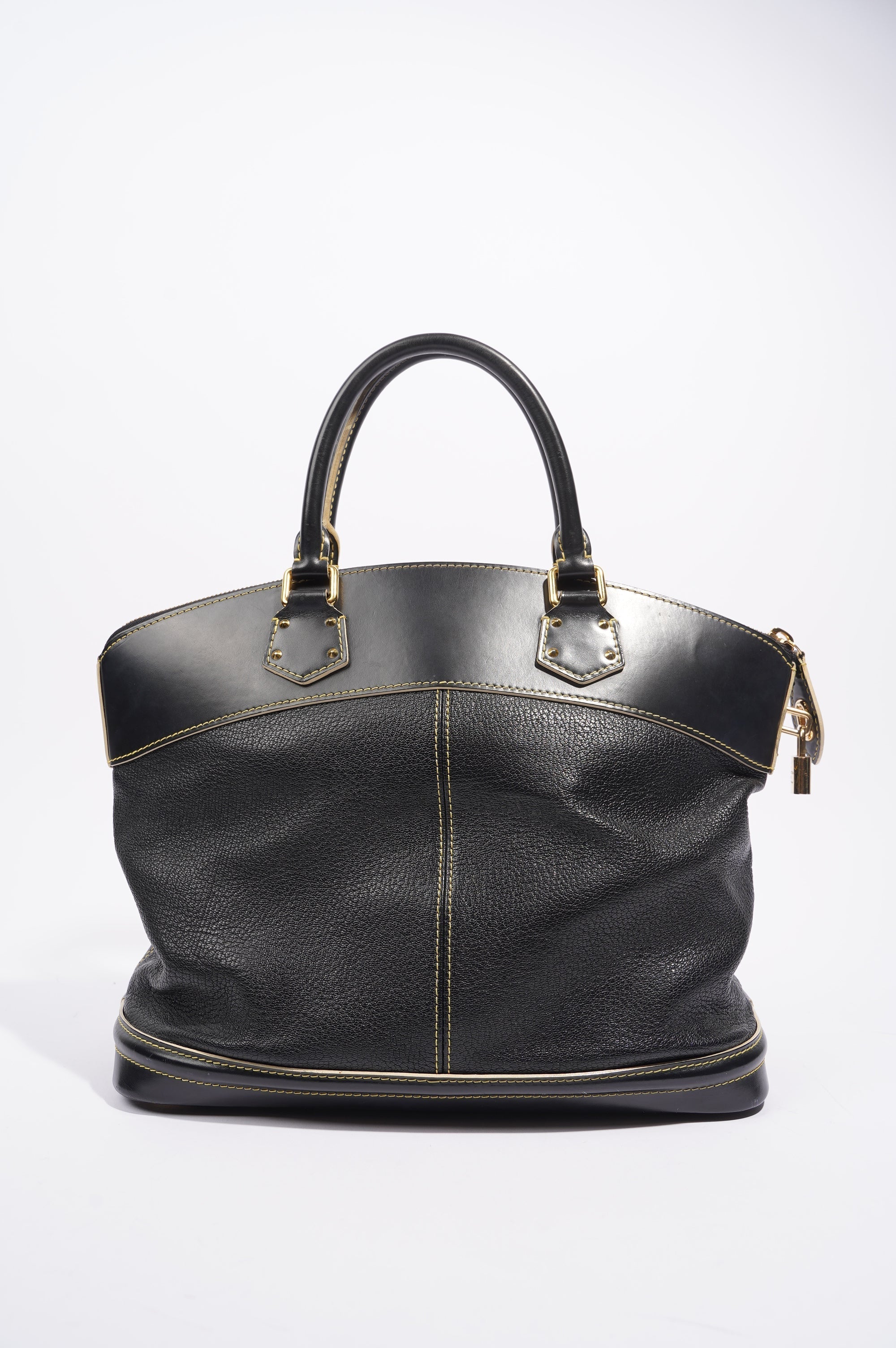 Louis Vuitton Womens Vintage Suhali Lockit Bag Black MM