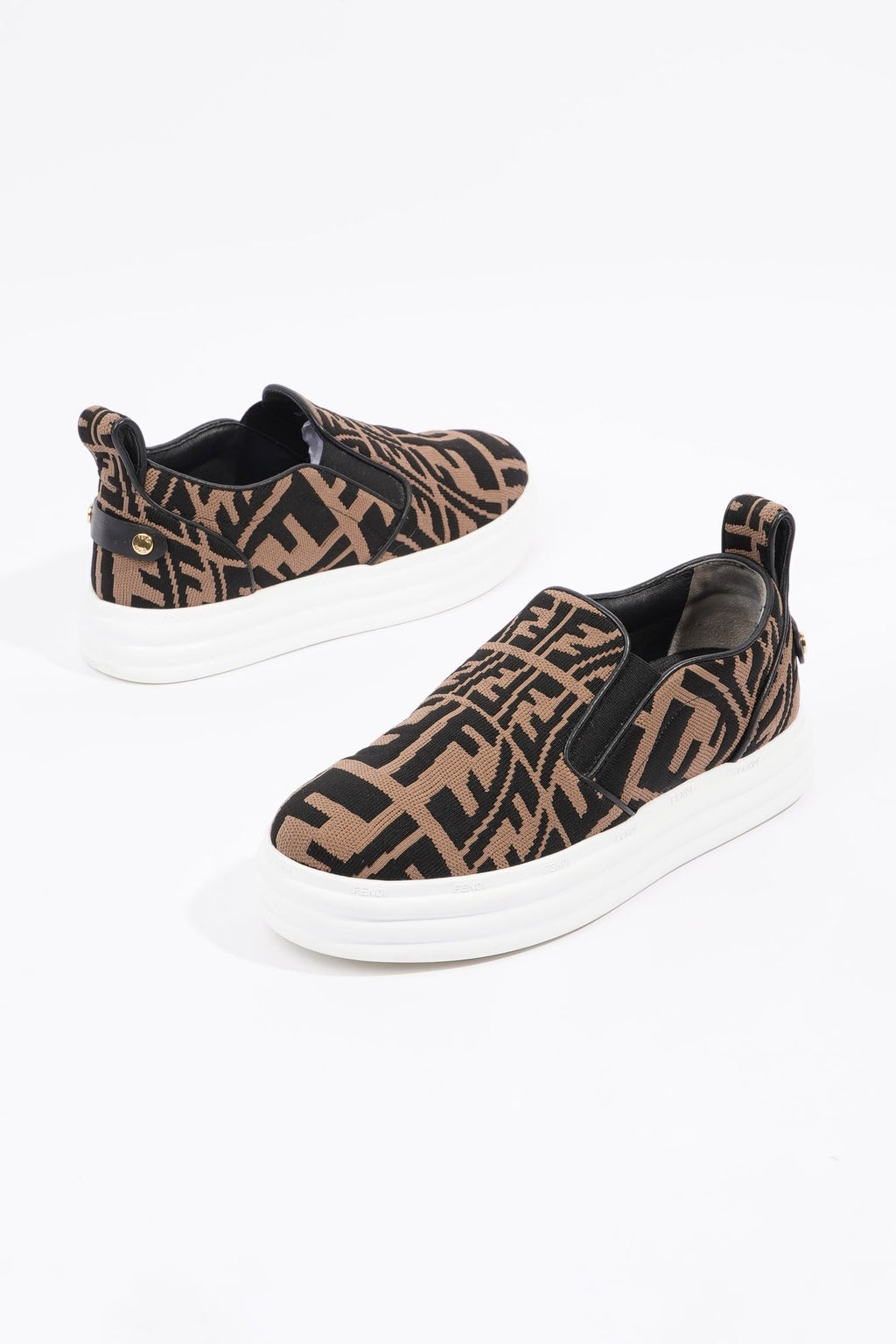 Fendi Womens FF Slip On Sneaker Zucca EU 35 / UK 2