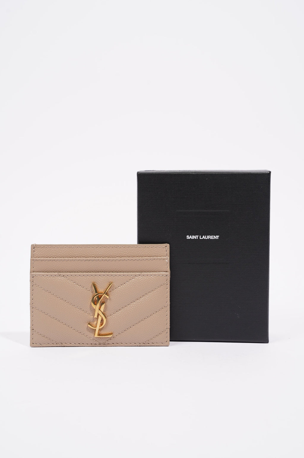Saint Laurent Womens Card Holder Nude