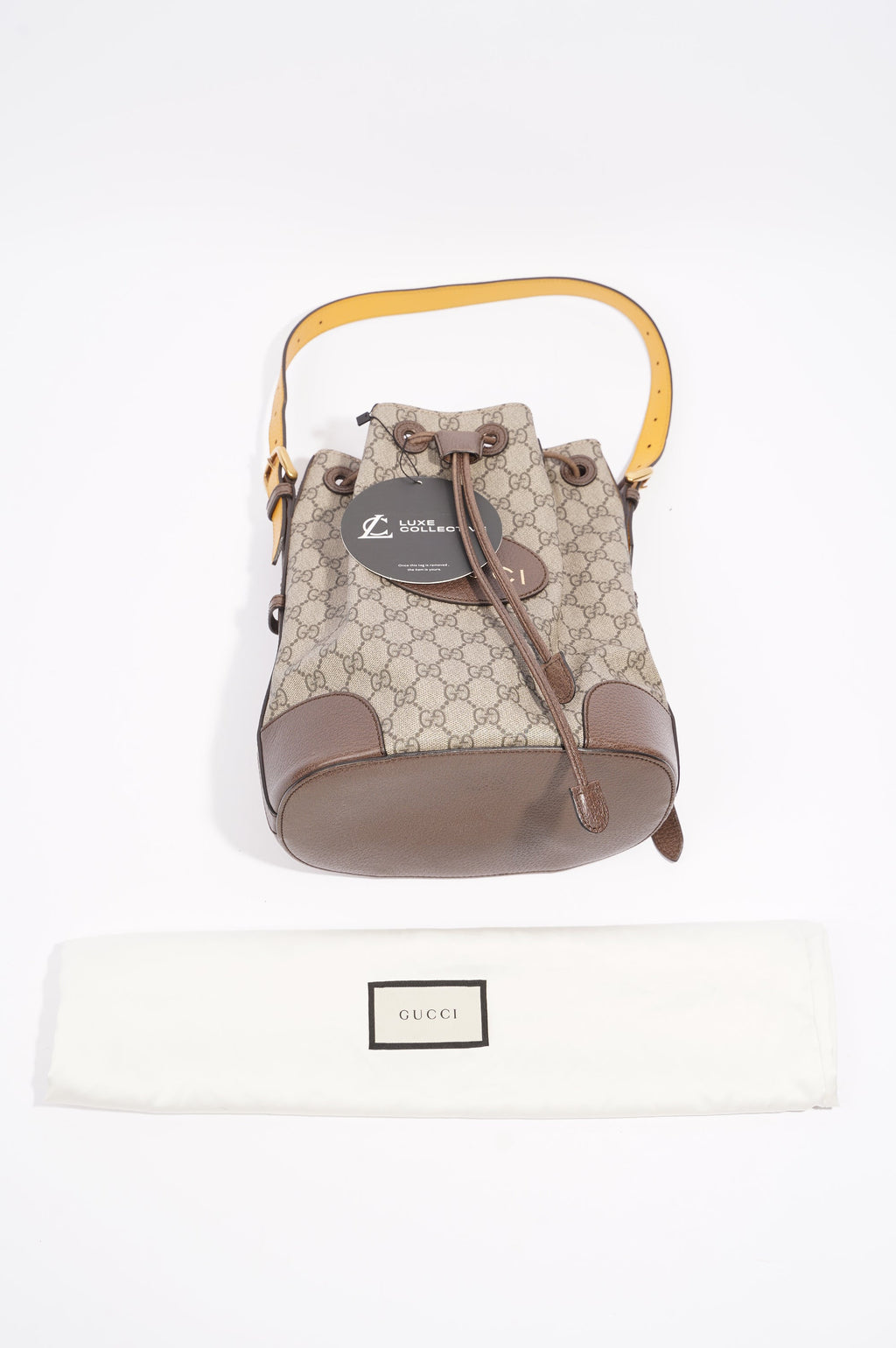 Gucci Neo Vintage Bucket Brown Canvas / Leather