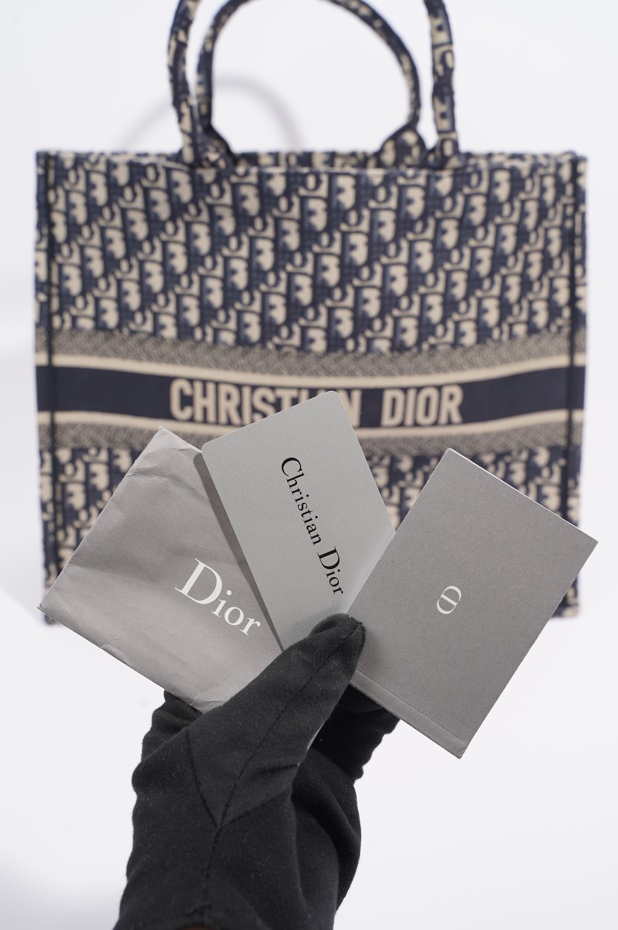 Christian Dior Womens Book Tote Oblique Large