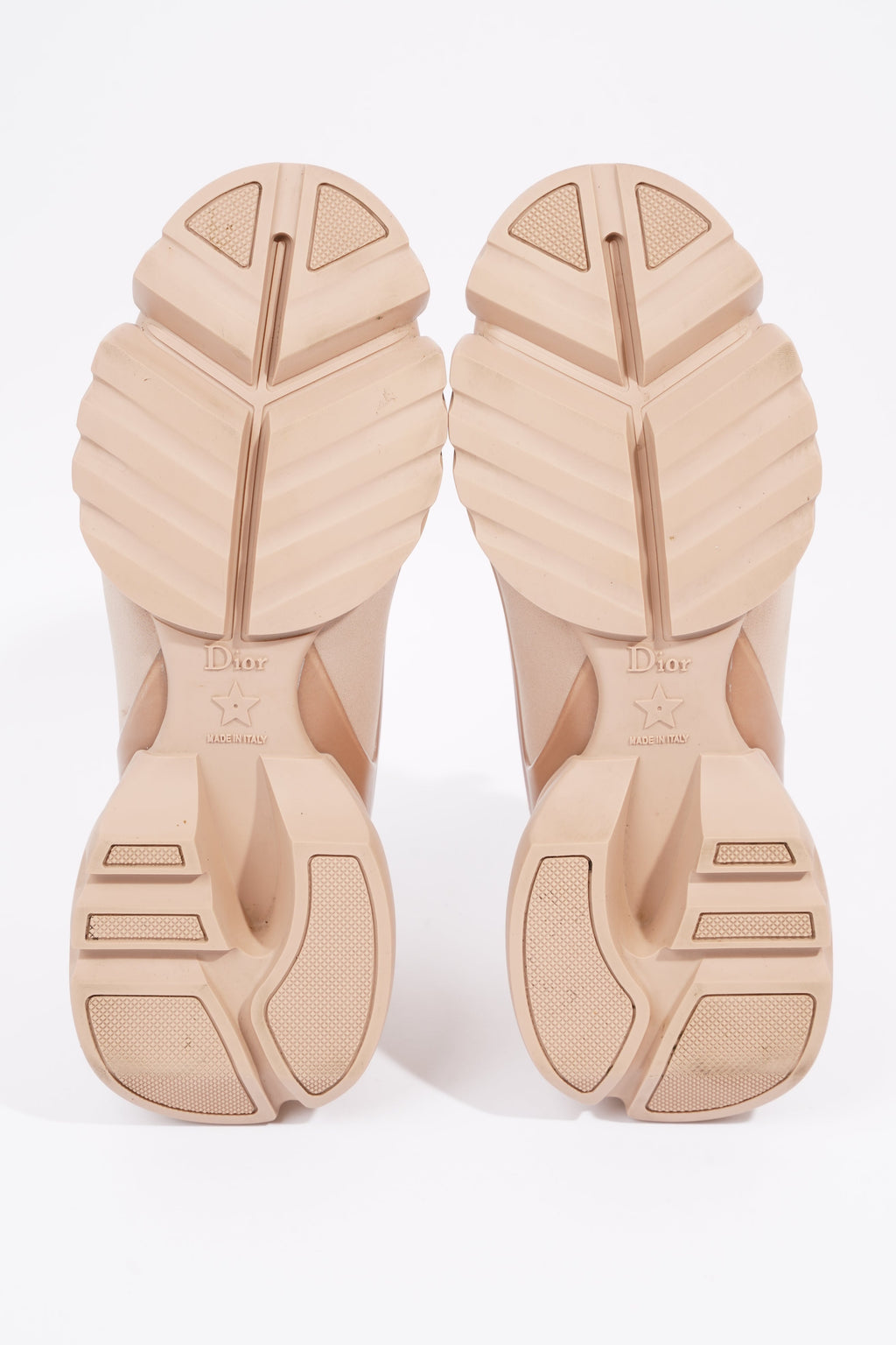 Christian Dior Womens D Connect Sneaker Nude Technical Fabric EU 35 / UK 2