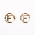 Fendi Womens F Hoops Golden Base Metal Medium