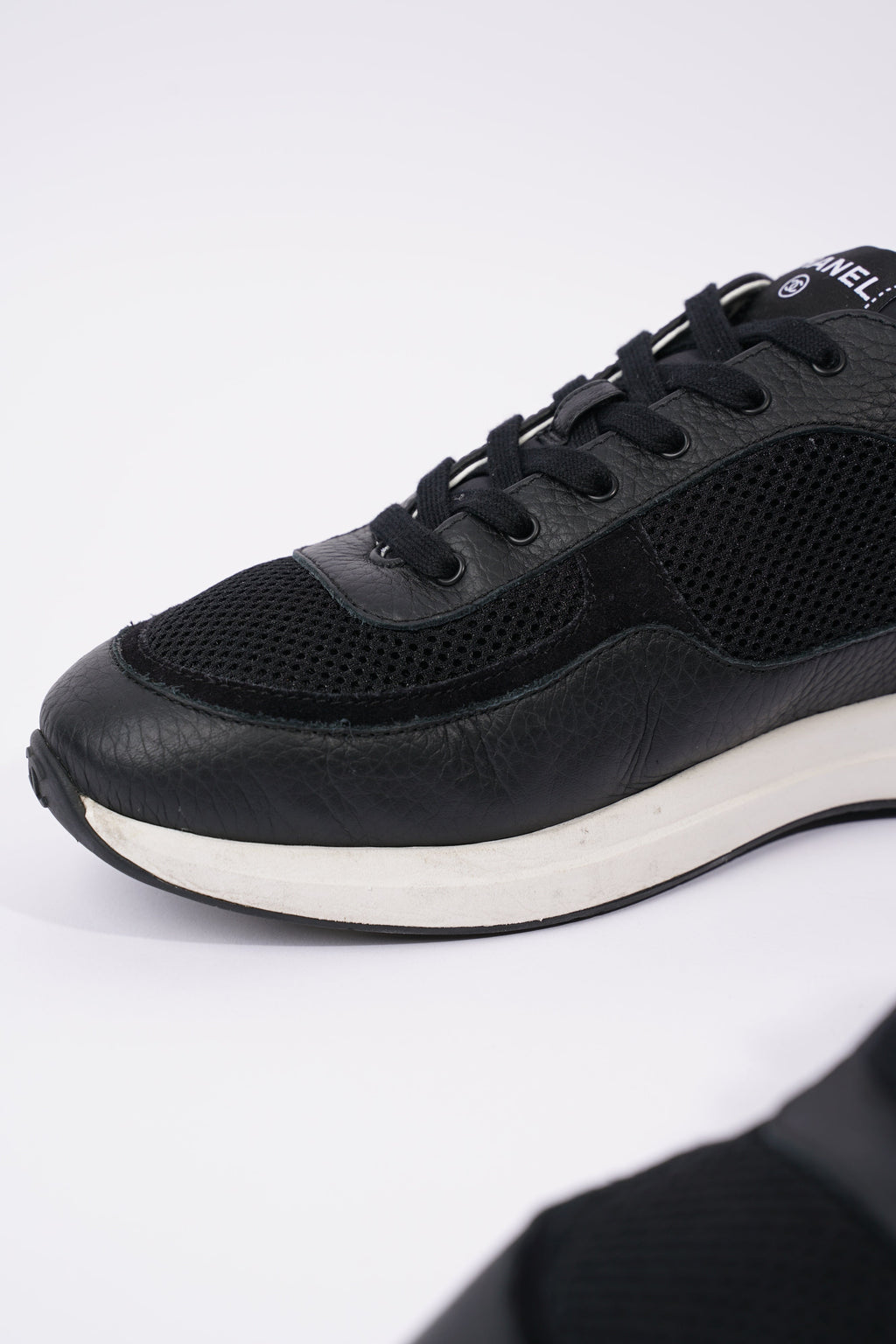 Chanel Mens CC Logo Black / White EU 43 / UK 9