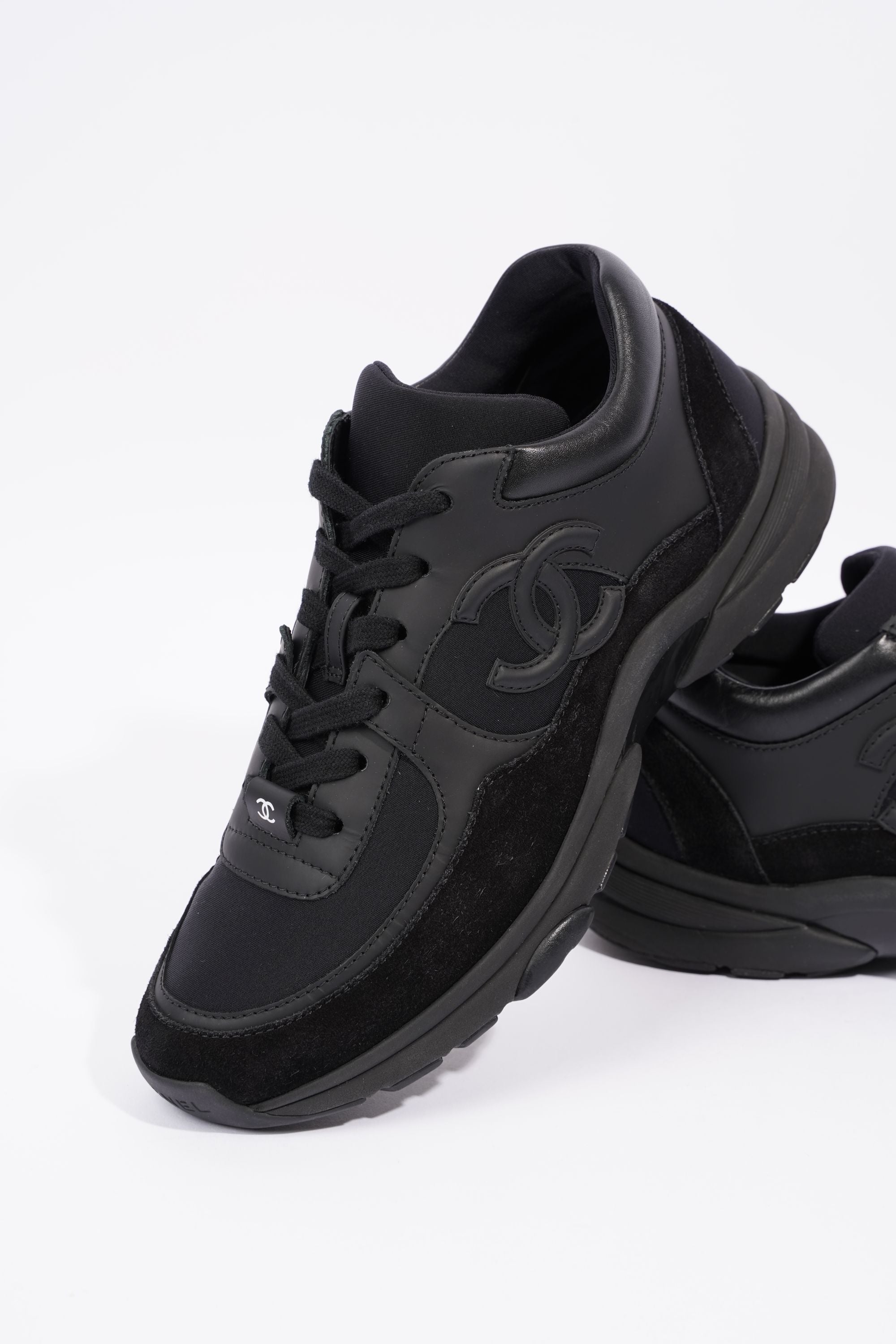 Chanel Womens CC Logo Black EU 37.5 / UK 4.5