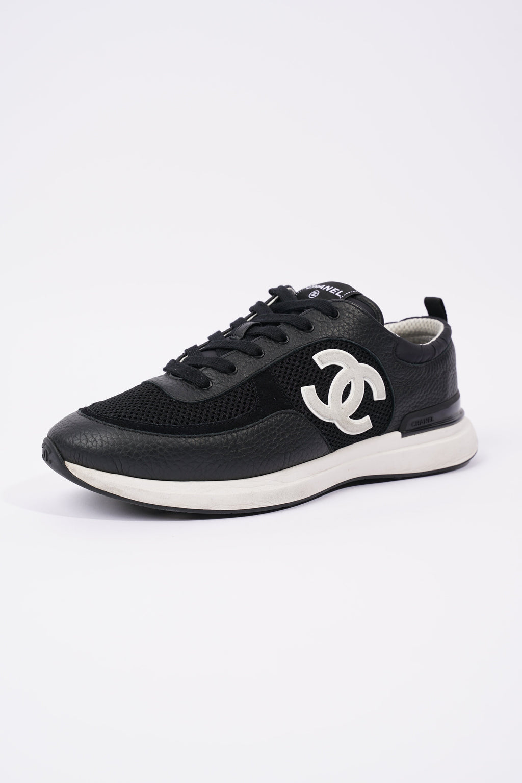 Chanel Mens CC Logo Black / White EU 43 / UK 9