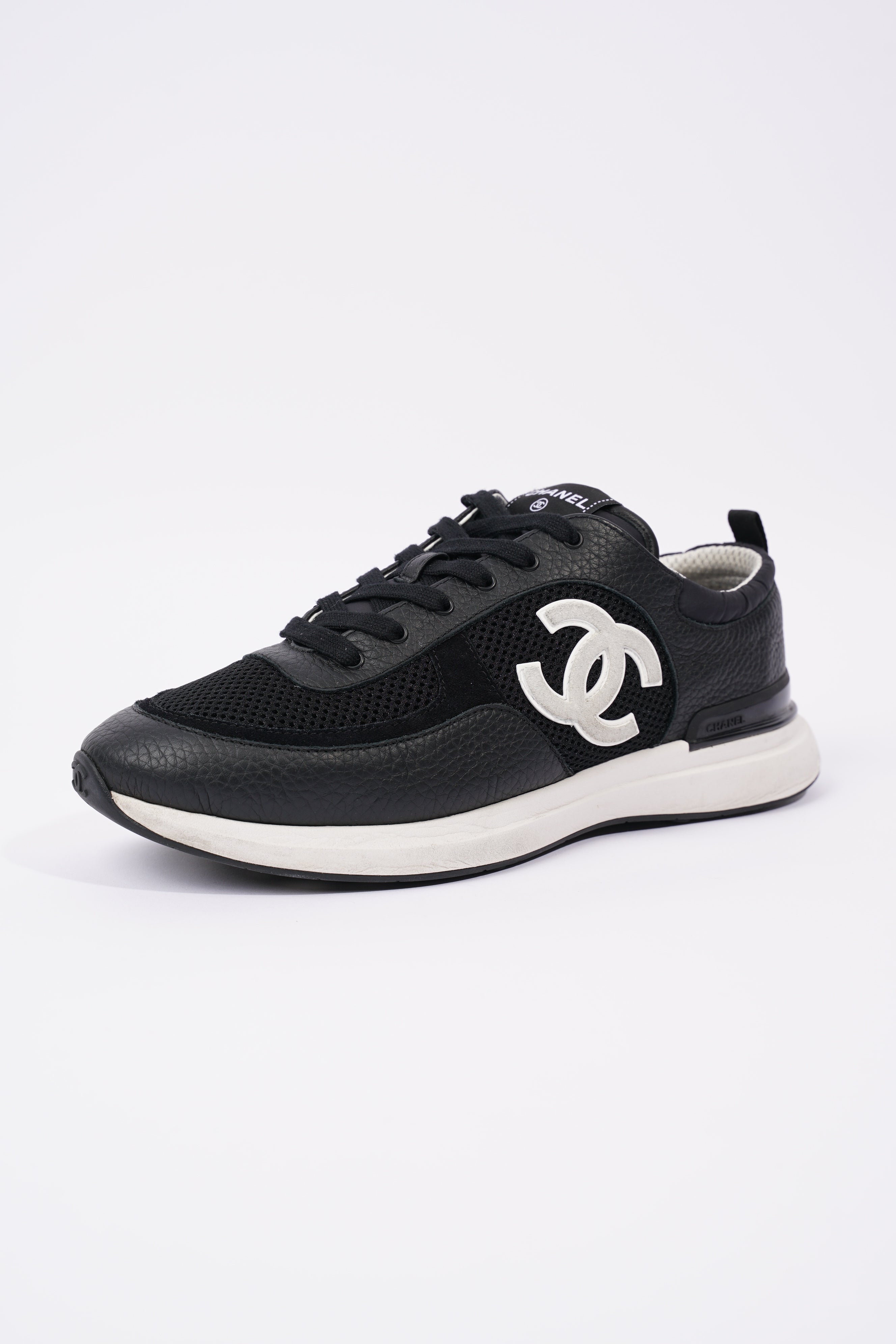 Chanel Mens CC Logo Black / White EU 43 / UK 9