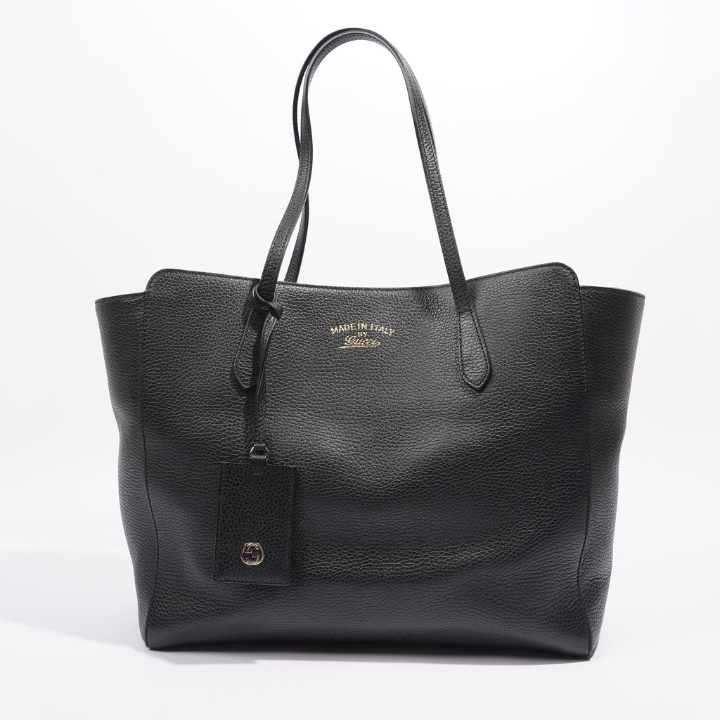 Gucci Tote Bag Black Leather