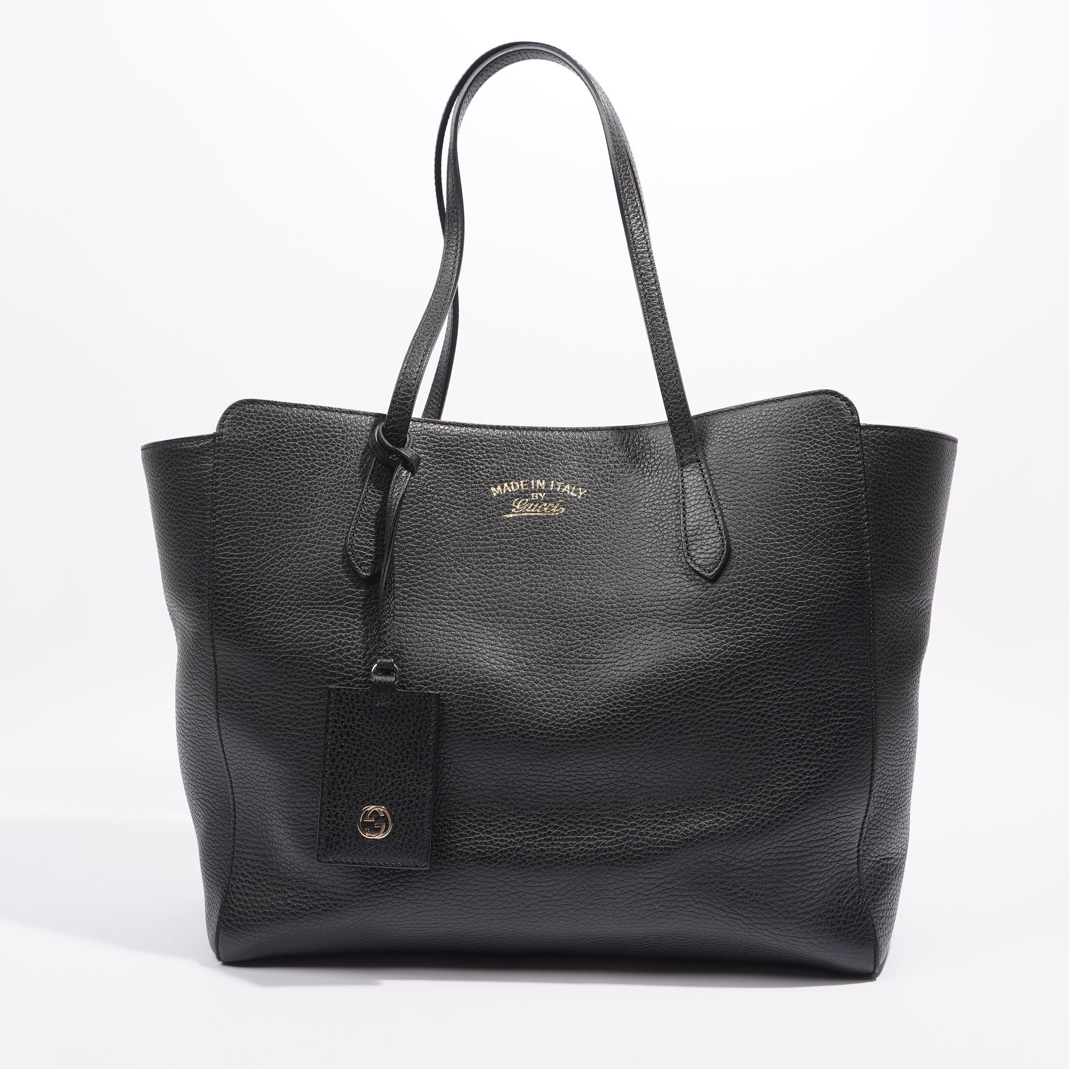 Gucci Tote Bag Black Leather