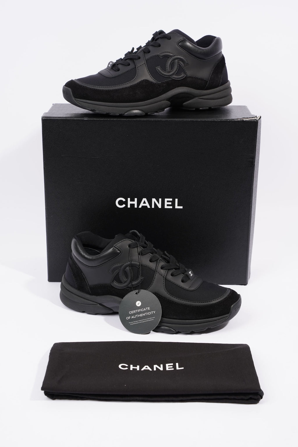 Chanel Womens CC Logo Black EU 37.5 / UK 4.5