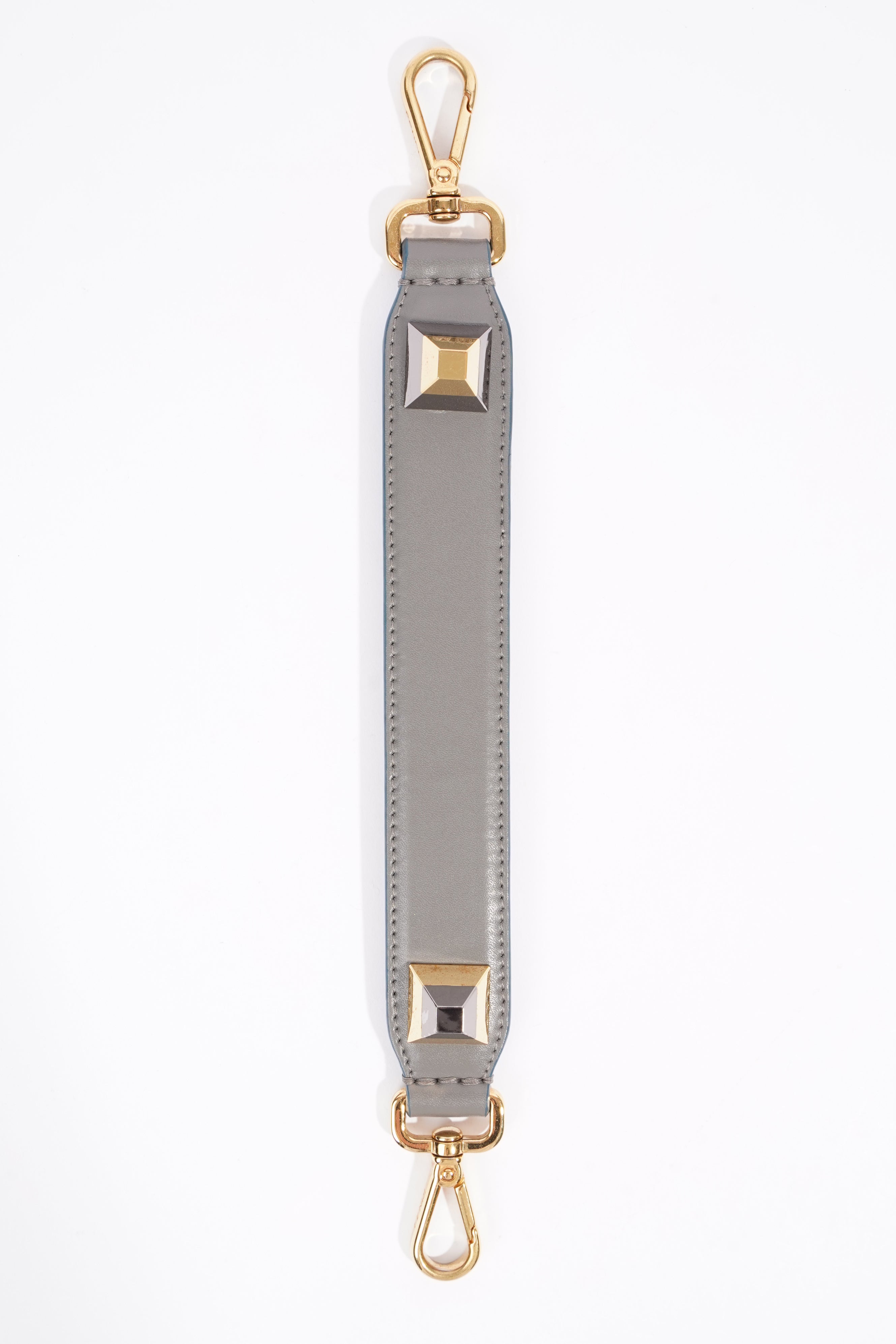 Fendi Kan I Scallop Bag Grey Leather Medium