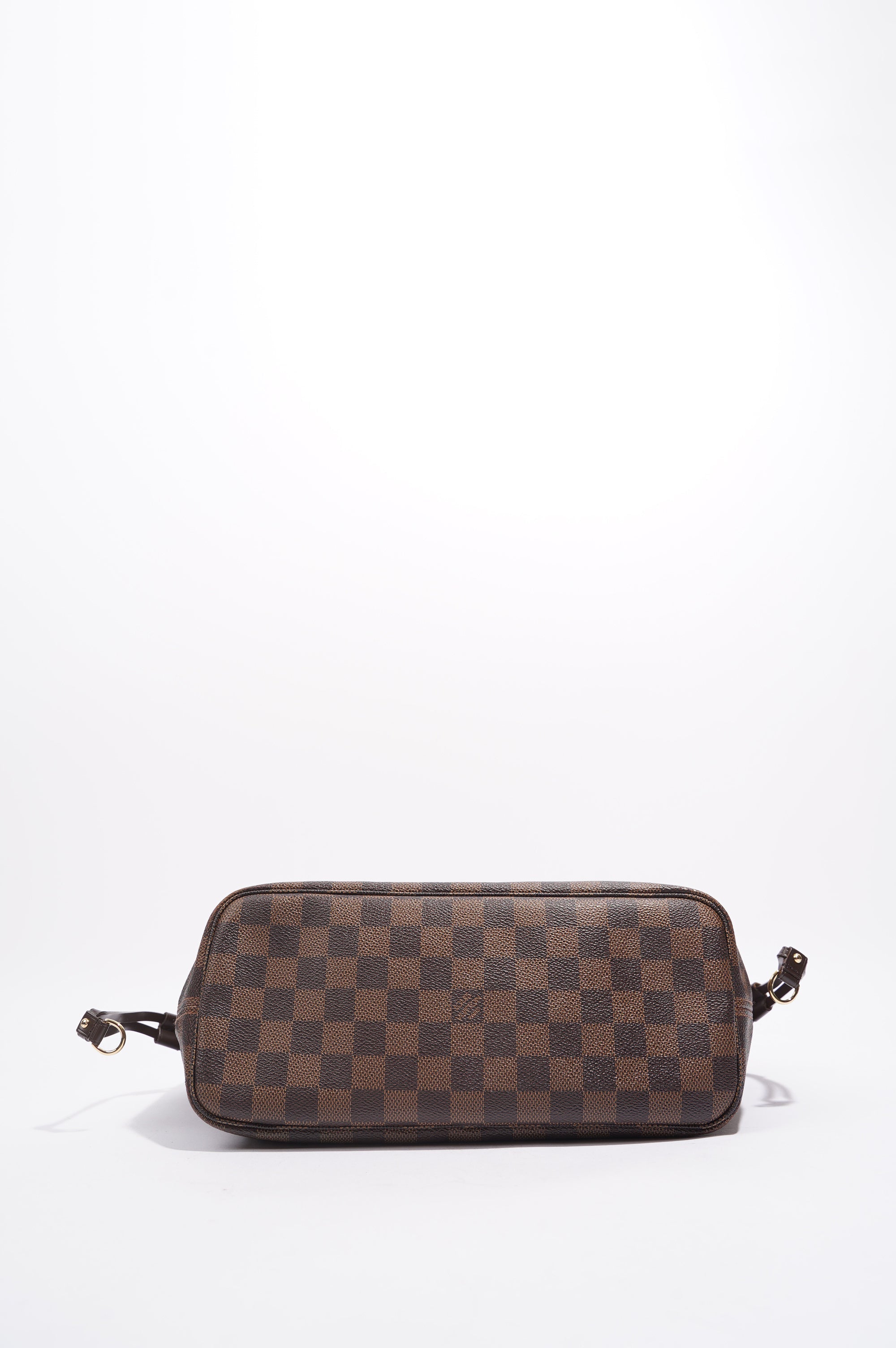 Louis Vuitton Womens Neverfull Bag Damier Ebene Canvas PM