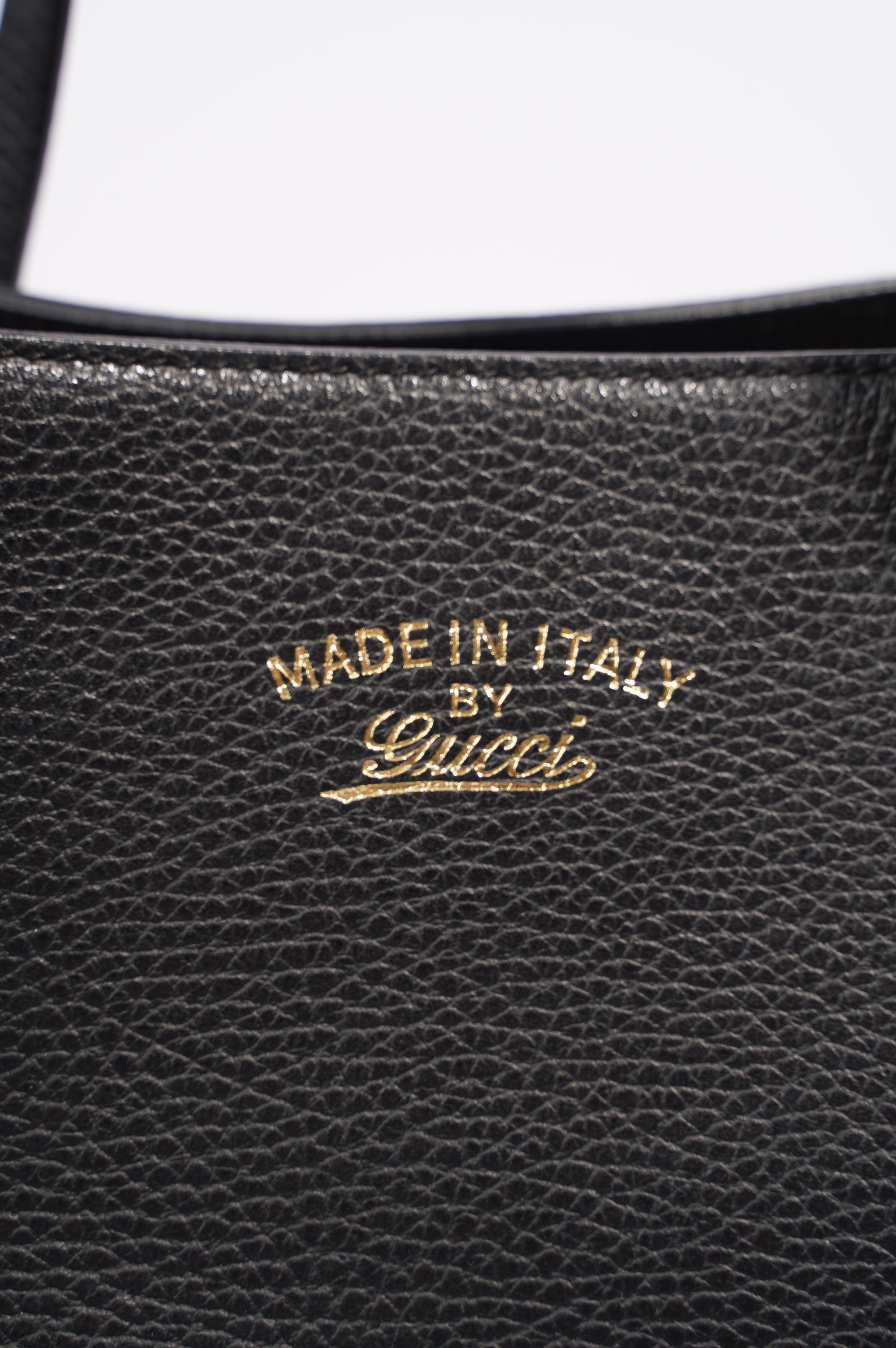 Gucci Tote Bag Black Leather