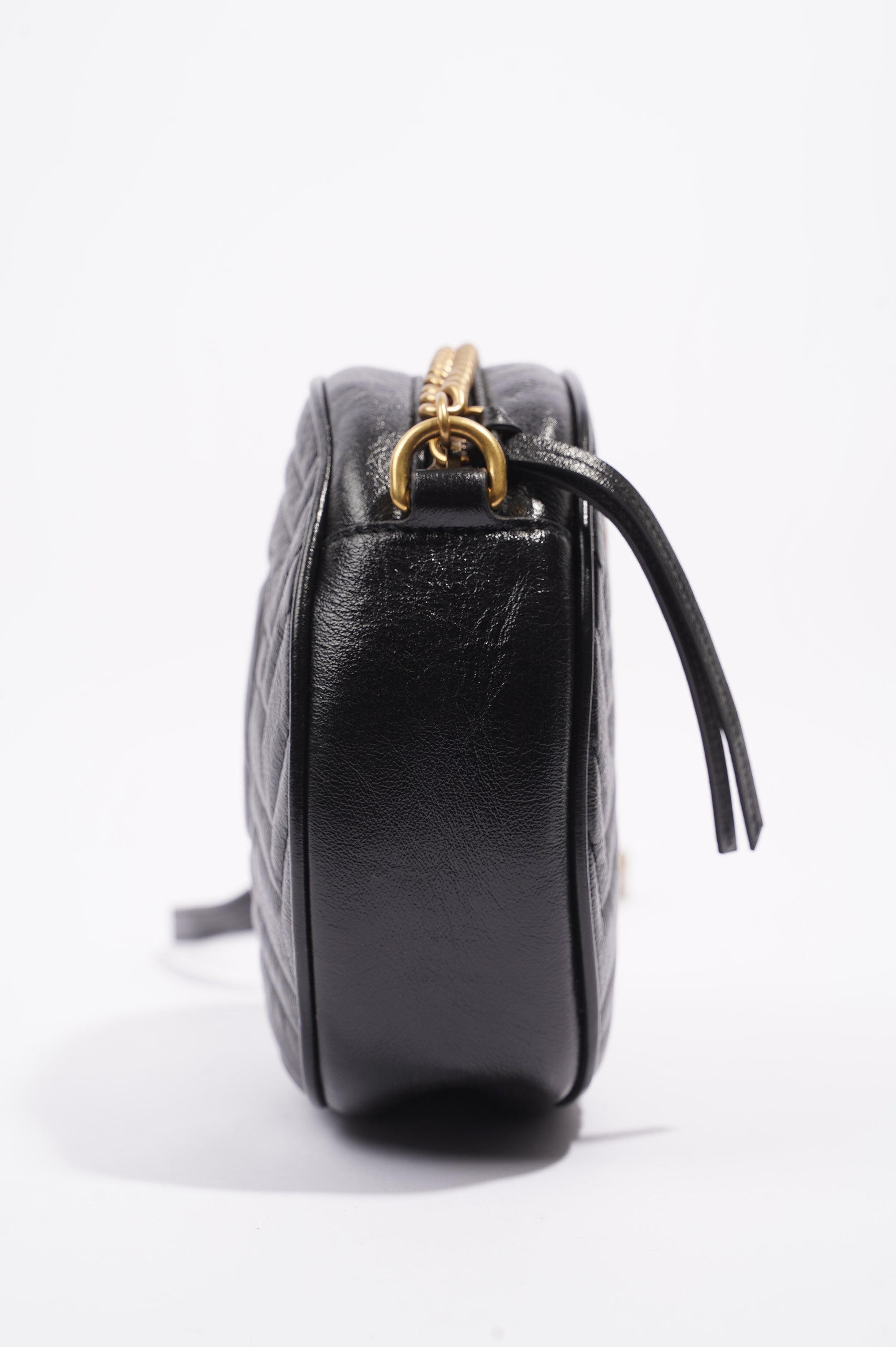 Gucci Womens Marmont Round Bag Black / Gold