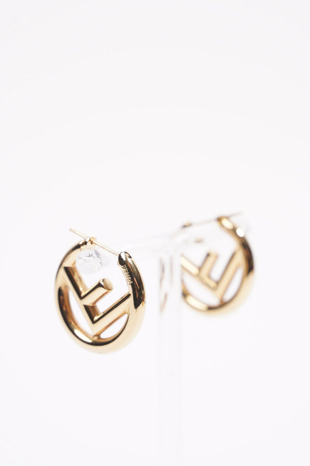 Fendi Womens F Hoops Golden Base Metal Medium