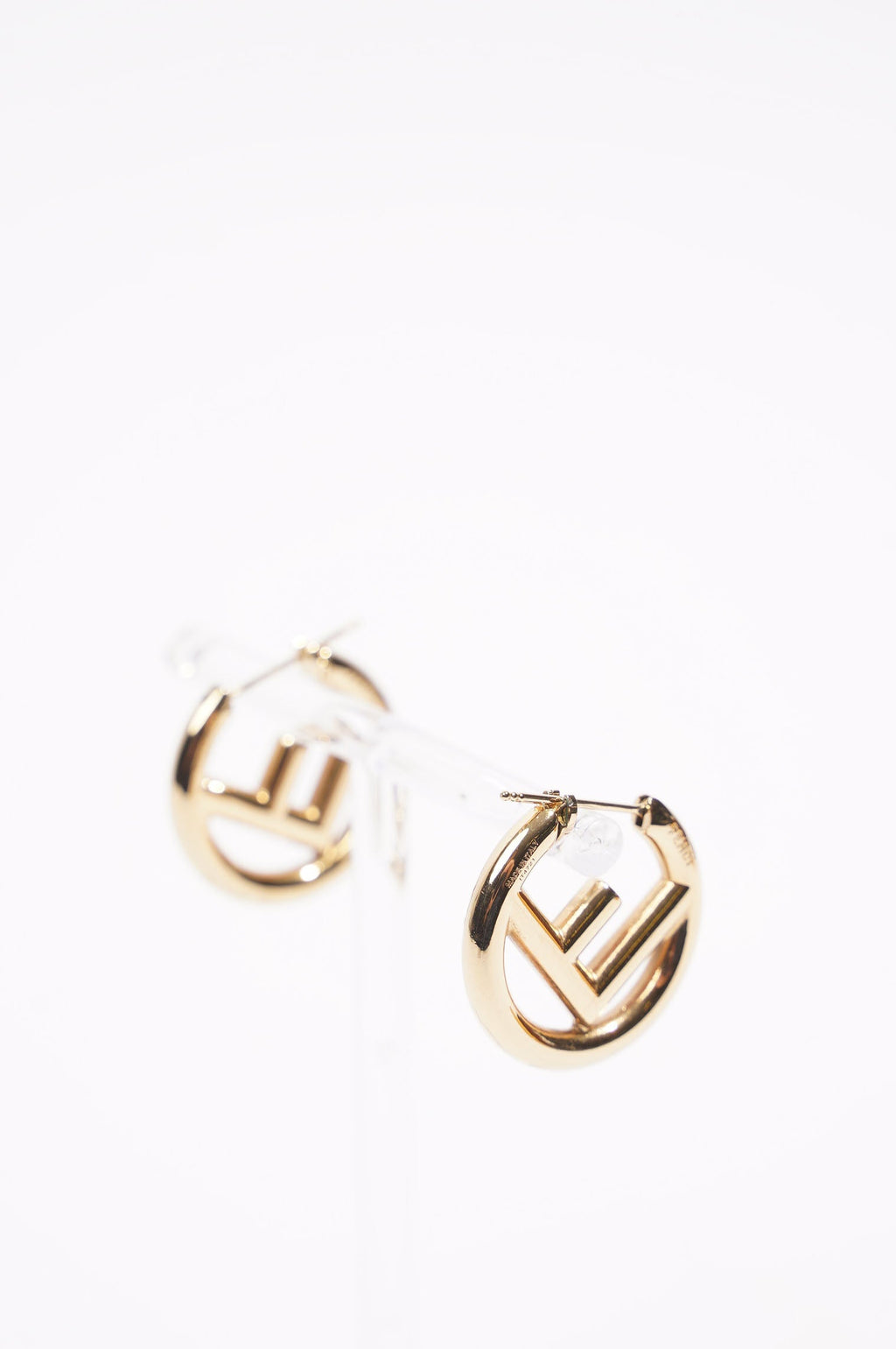 Fendi Womens F Hoops Golden Base Metal Medium