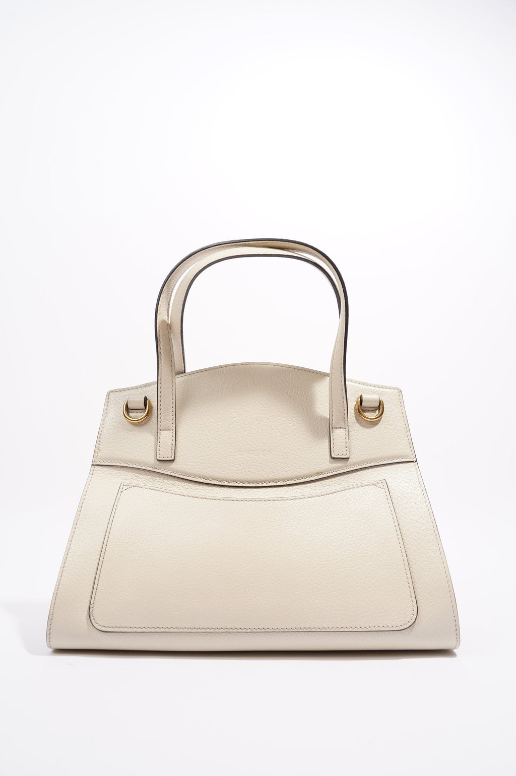 Gucci Totem Web Stripped Butterfly Bag White Leather Medium