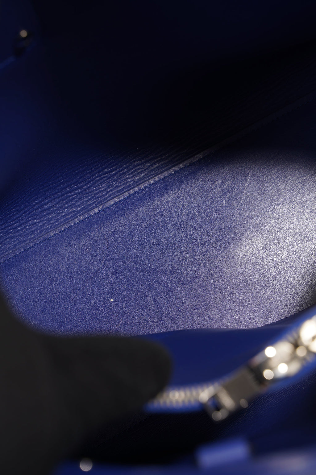 Saint Laurent Womens Sac De Jour Blue Small