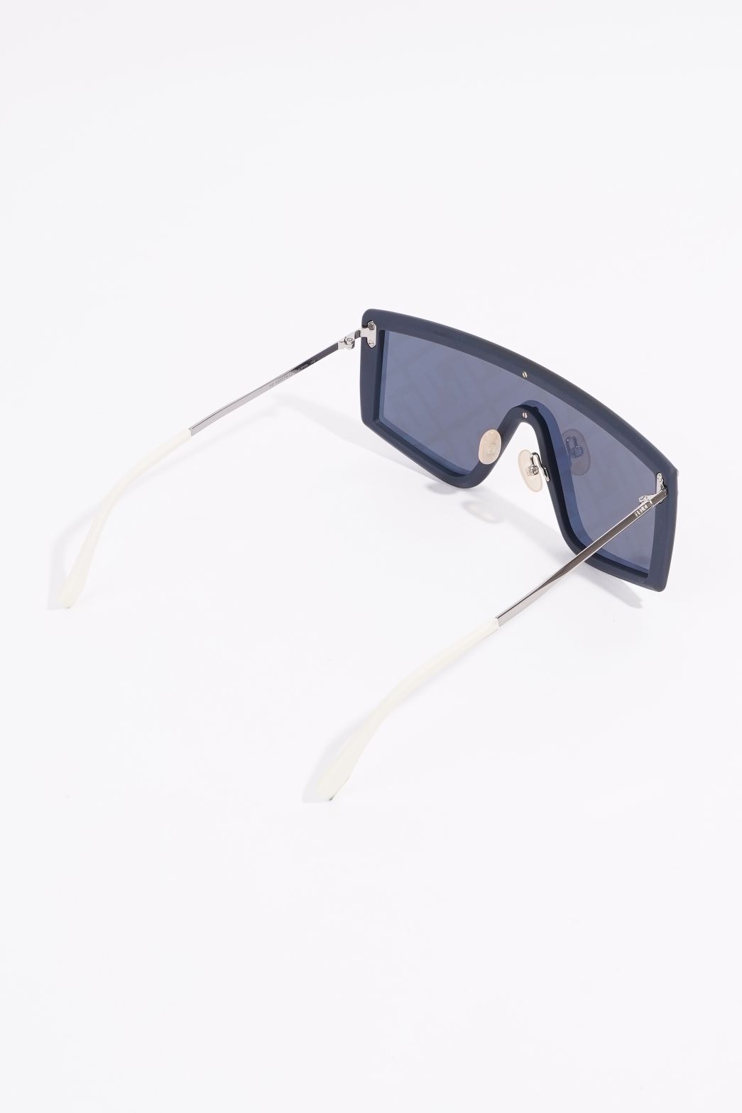 Fendi Womens Fendi FF Sunglasses Blue / Metallic Acetate 145