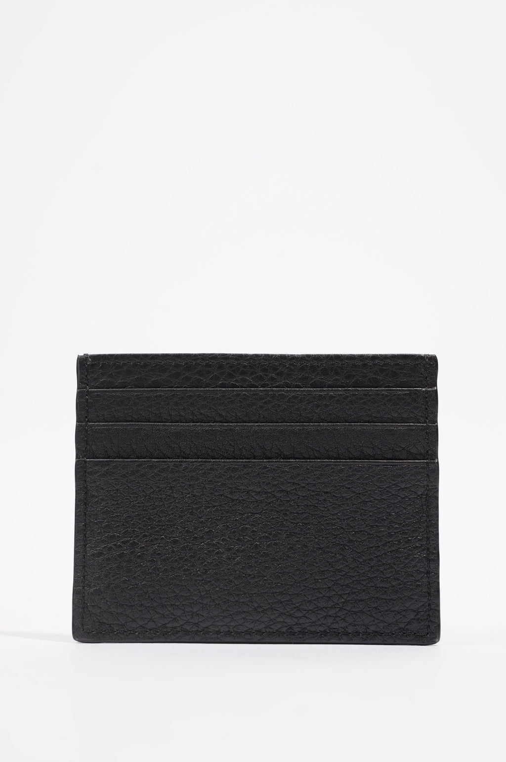 Fendi Womens Card Holder Black Leather
