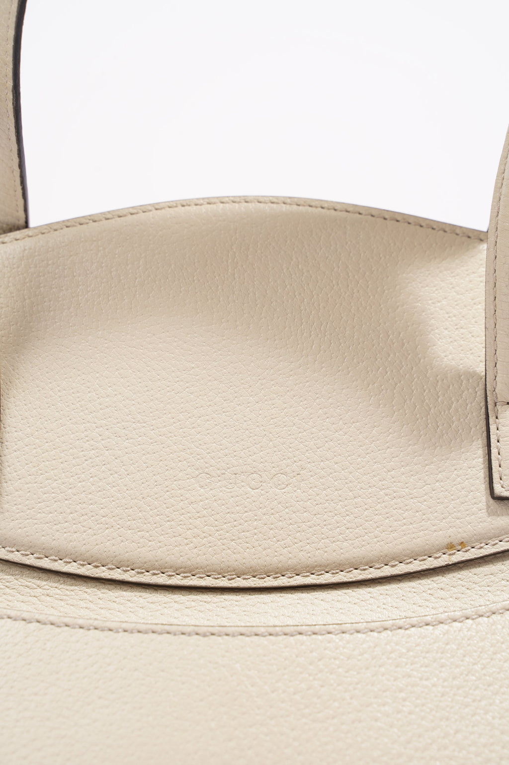 Gucci Totem Web Stripped Butterfly Bag White Leather Medium