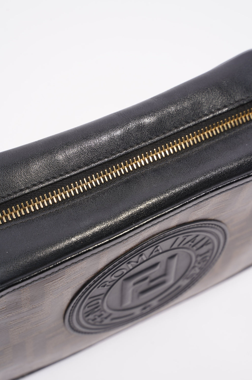 Fendi Camera Case Monogram Leather / Canvas