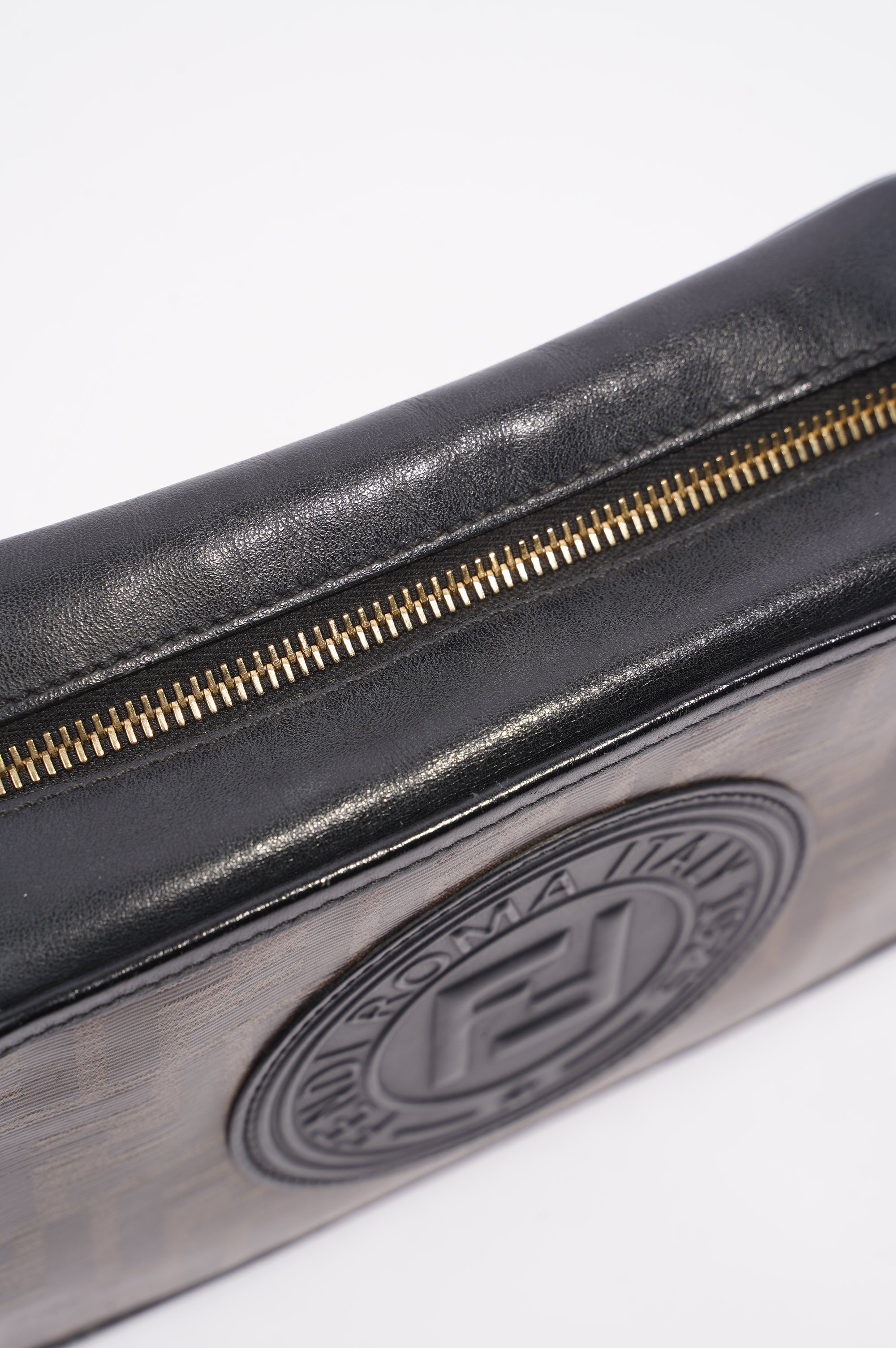 Fendi Camera Case Monogram Leather / Canvas