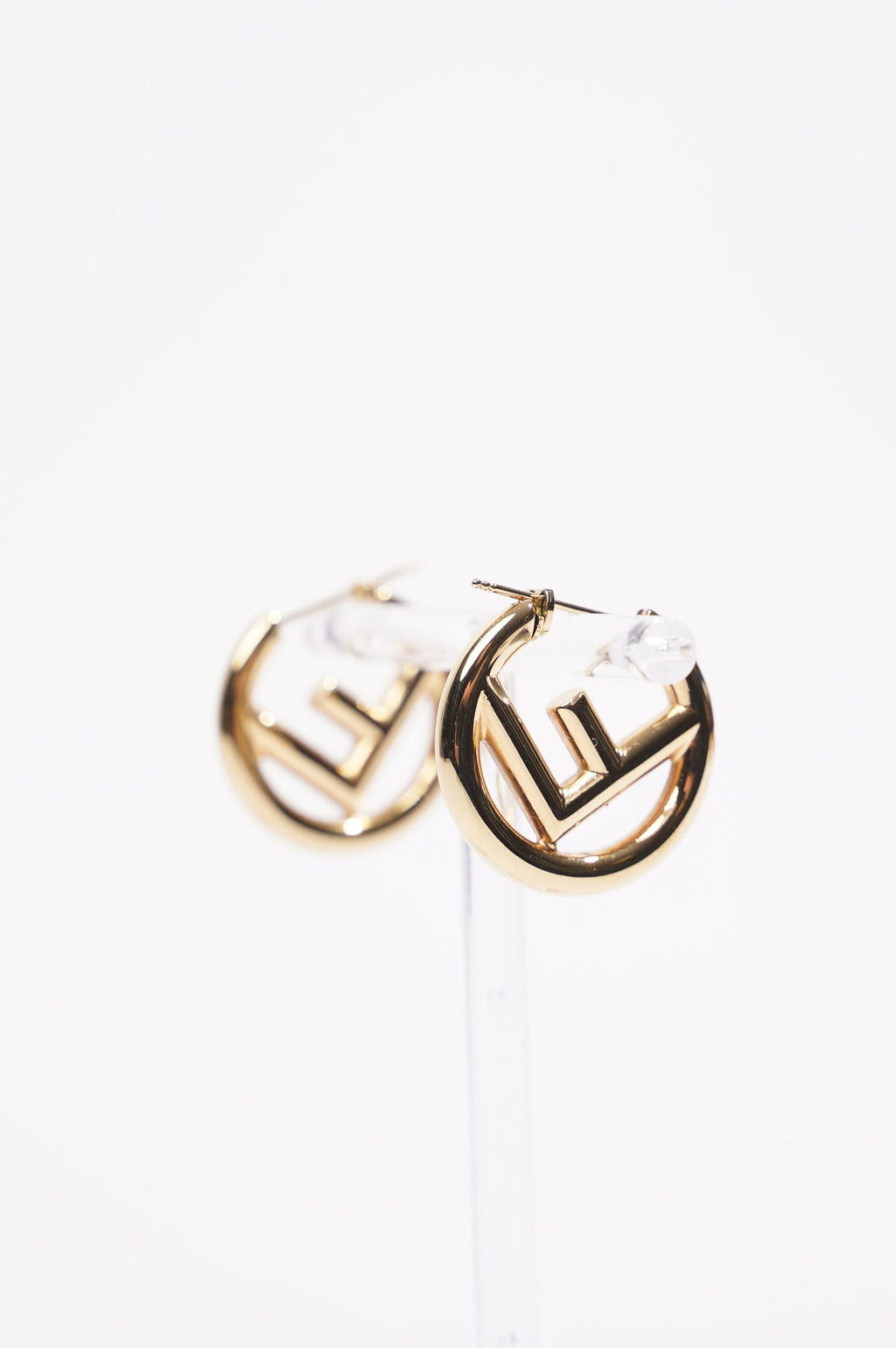 Fendi Womens F Hoops Golden Base Metal Medium