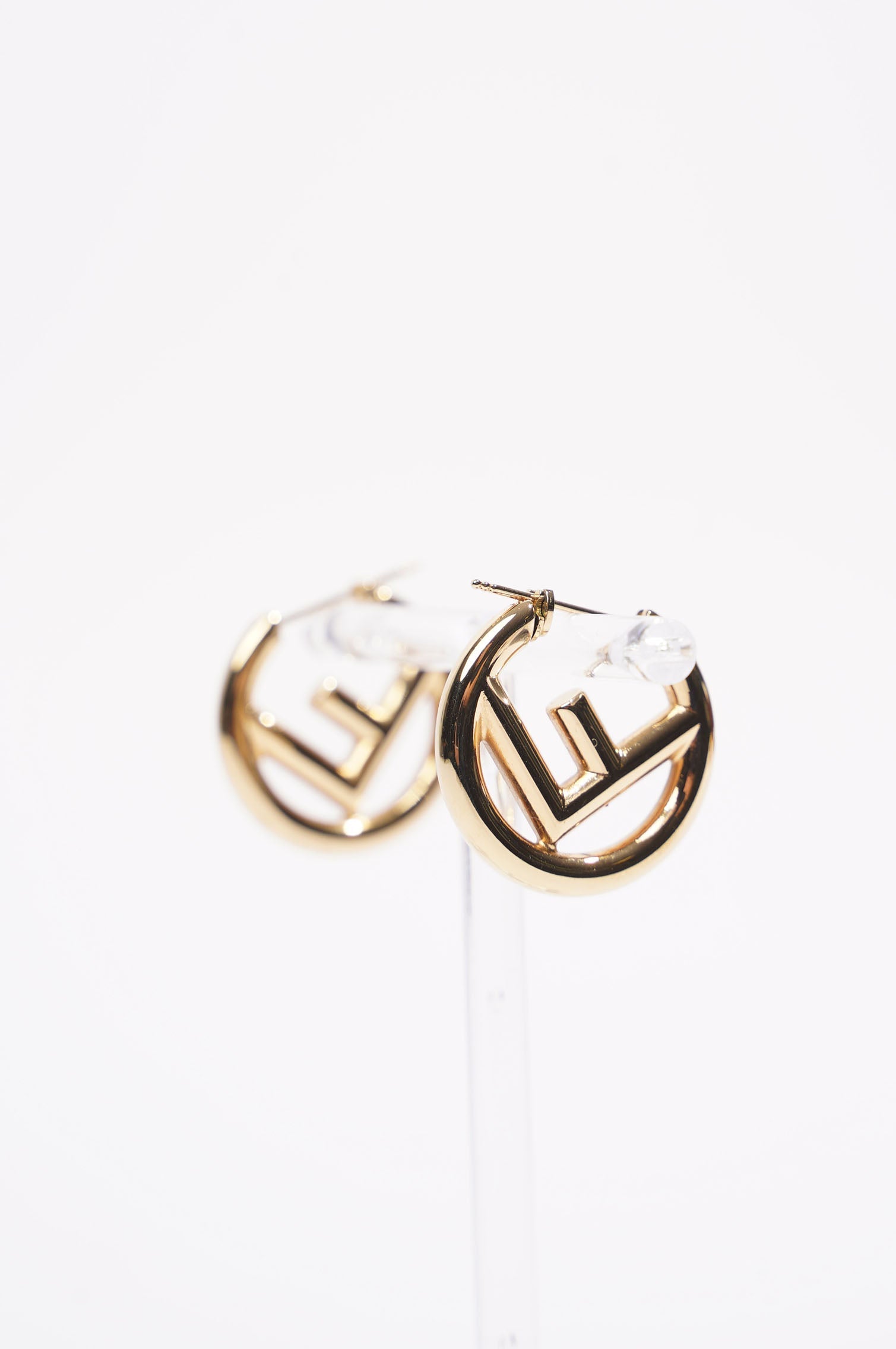 Fendi Womens F Hoops Golden Base Metal Medium