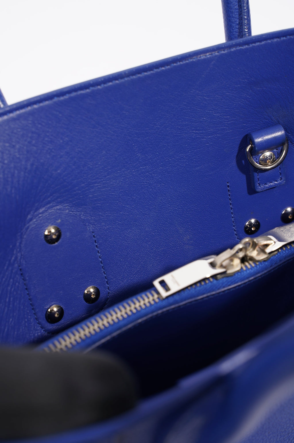 Saint Laurent Womens Sac De Jour Blue Small