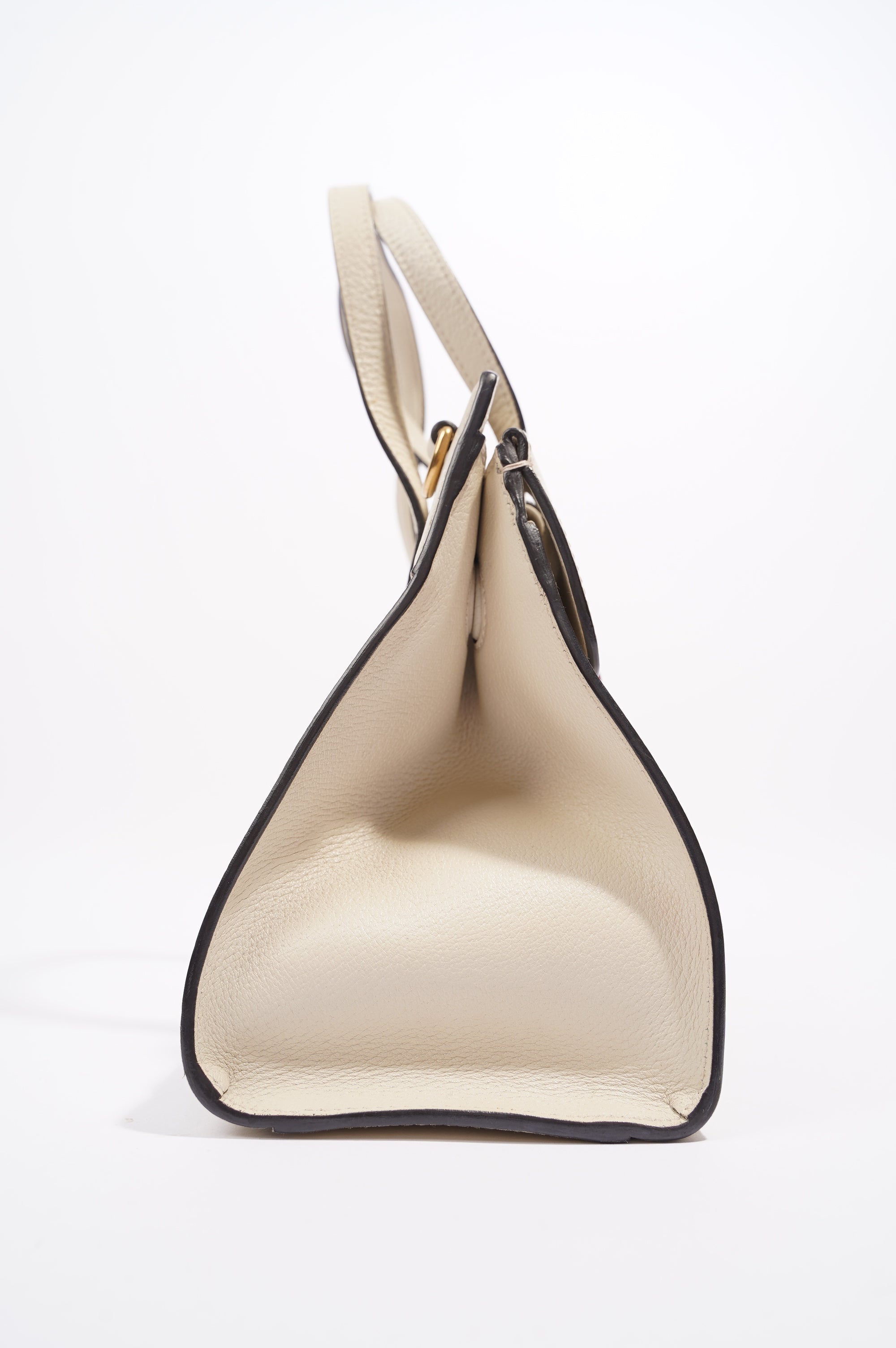 Gucci Totem Web Stripped Butterfly Bag White Leather Medium