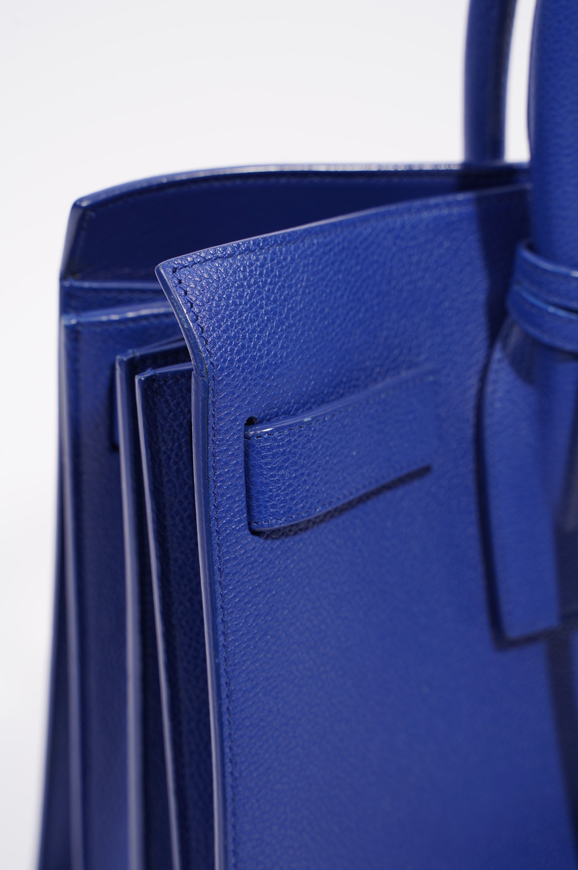 Saint Laurent Womens Sac De Jour Blue Small