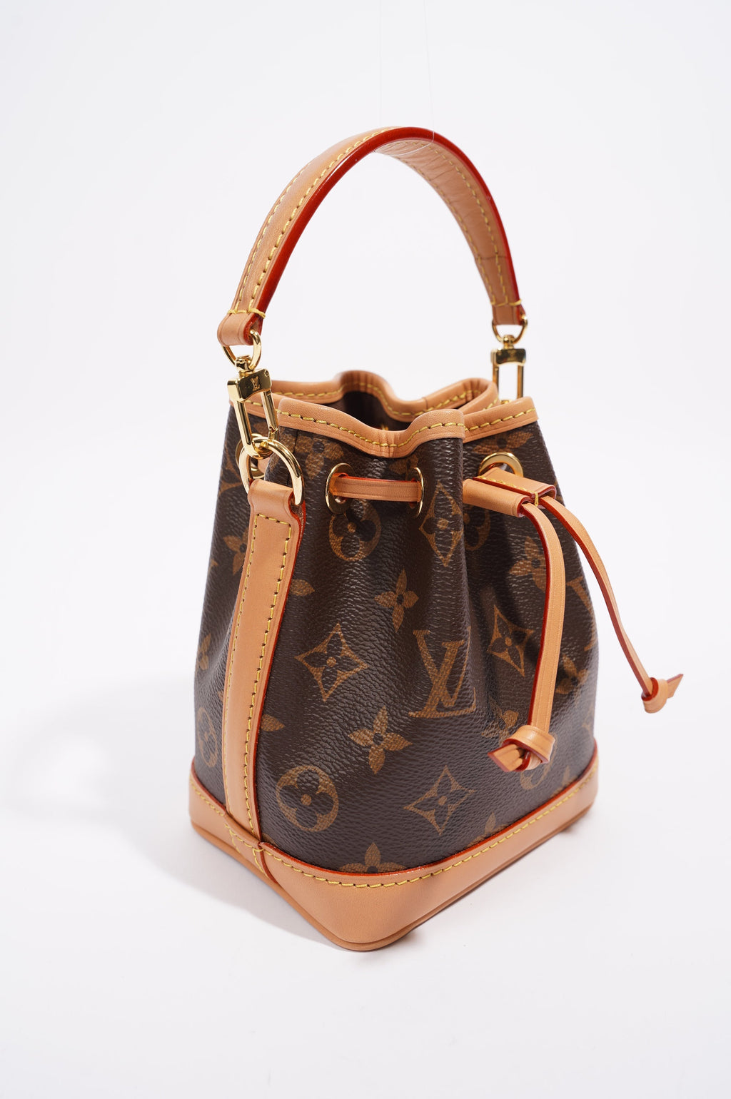 Louis Vuitton Womens Nano Noe Bag Monogram Canvas