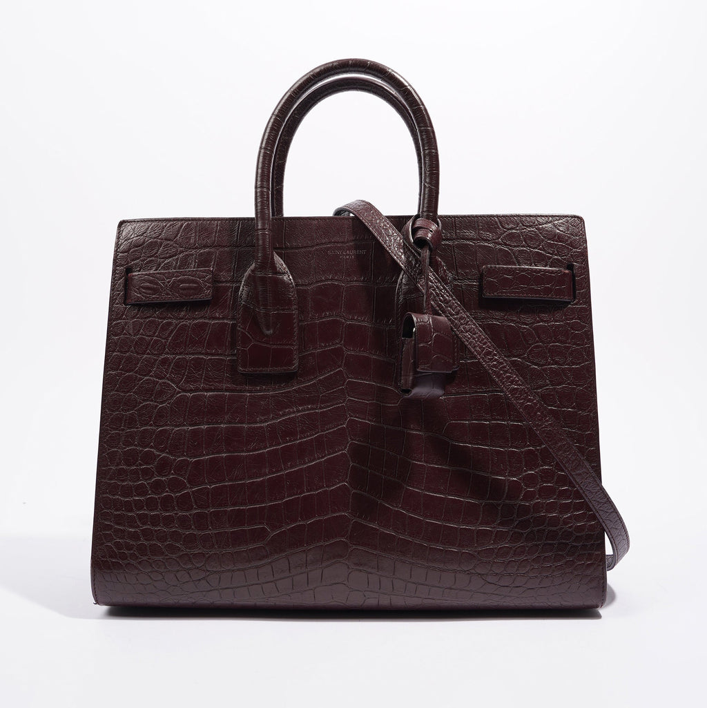Saint Laurent Womens Sac De Jour Oxblood Small
