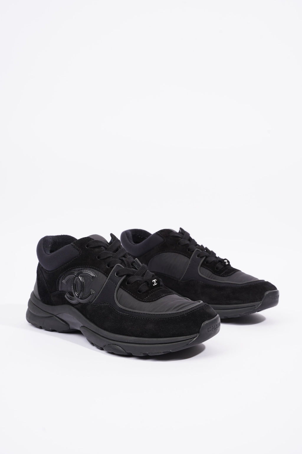 Chanel Womens CC Logo Black EU 38 / UK 5
