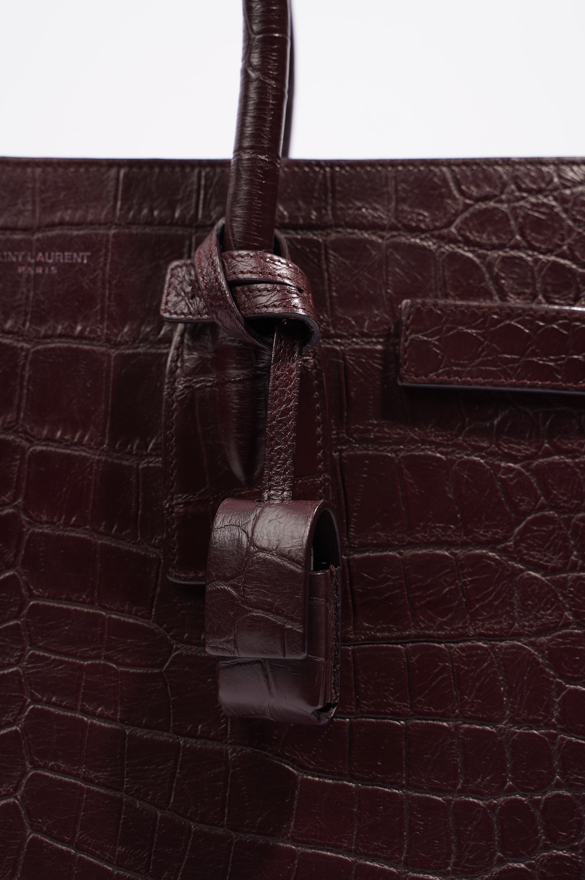 Saint Laurent Womens Sac De Jour Oxblood Small