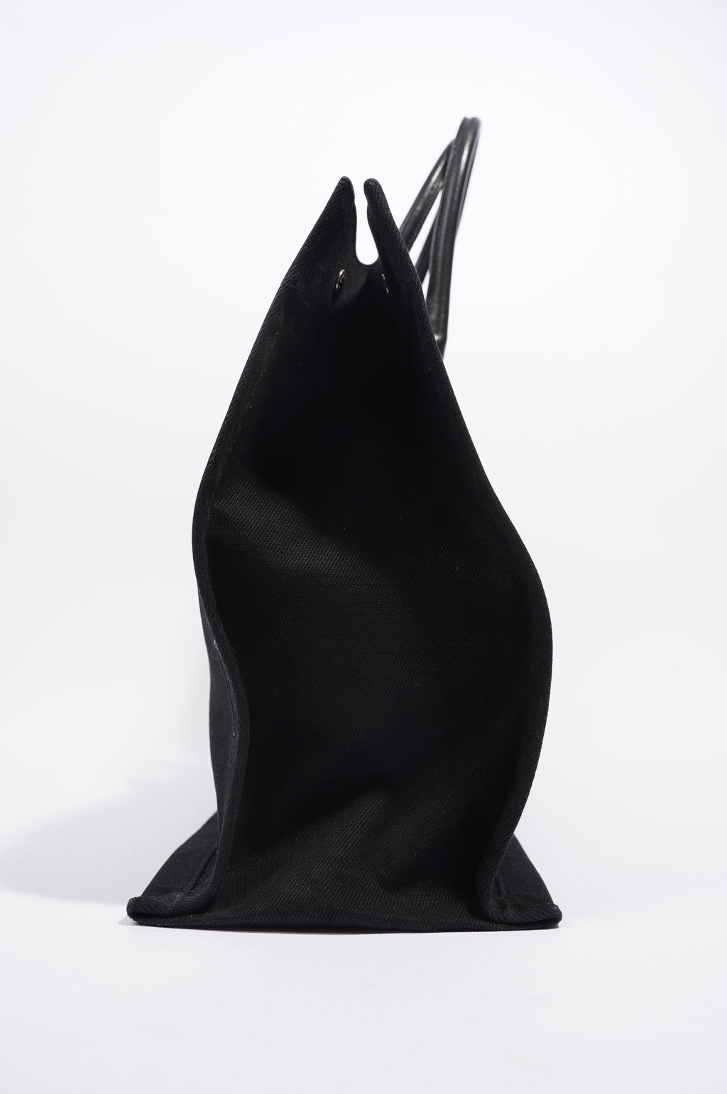 Saint Laurent Womens Rive Gauche Tote Black / White Large
