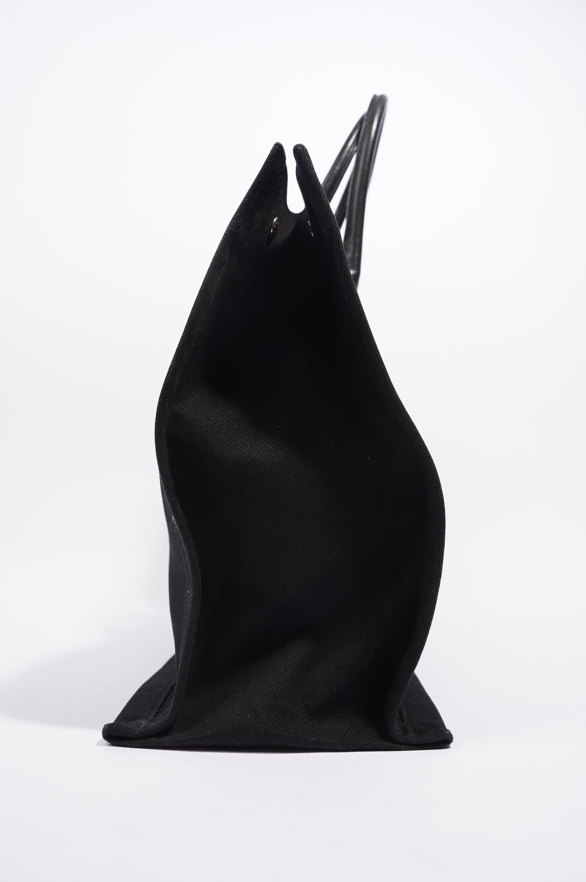 Saint Laurent Womens Rive Gauche Tote Black / White Large