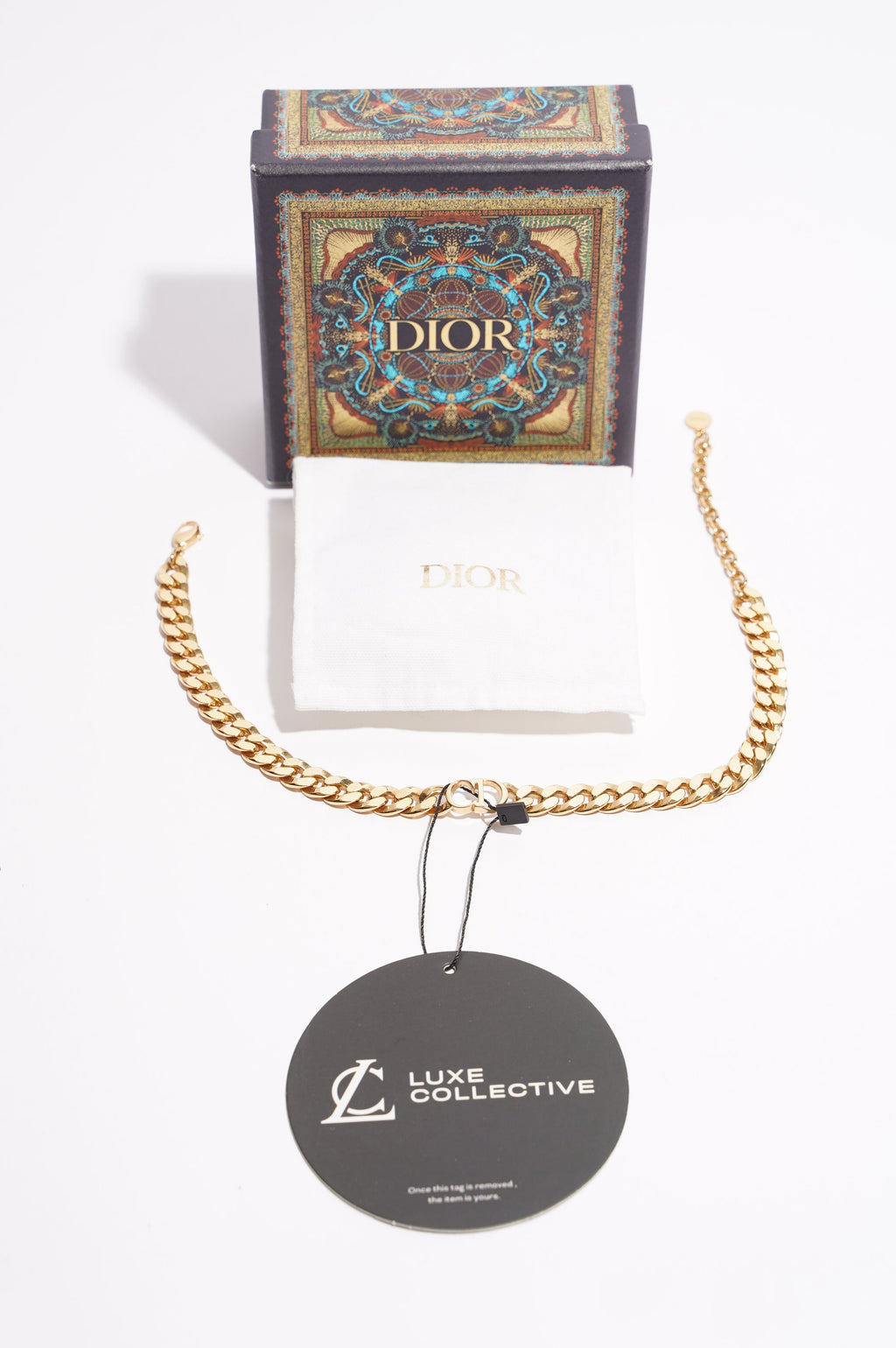 Christian Dior Womens Danseuse Etoile Chocker Golden Base Metal