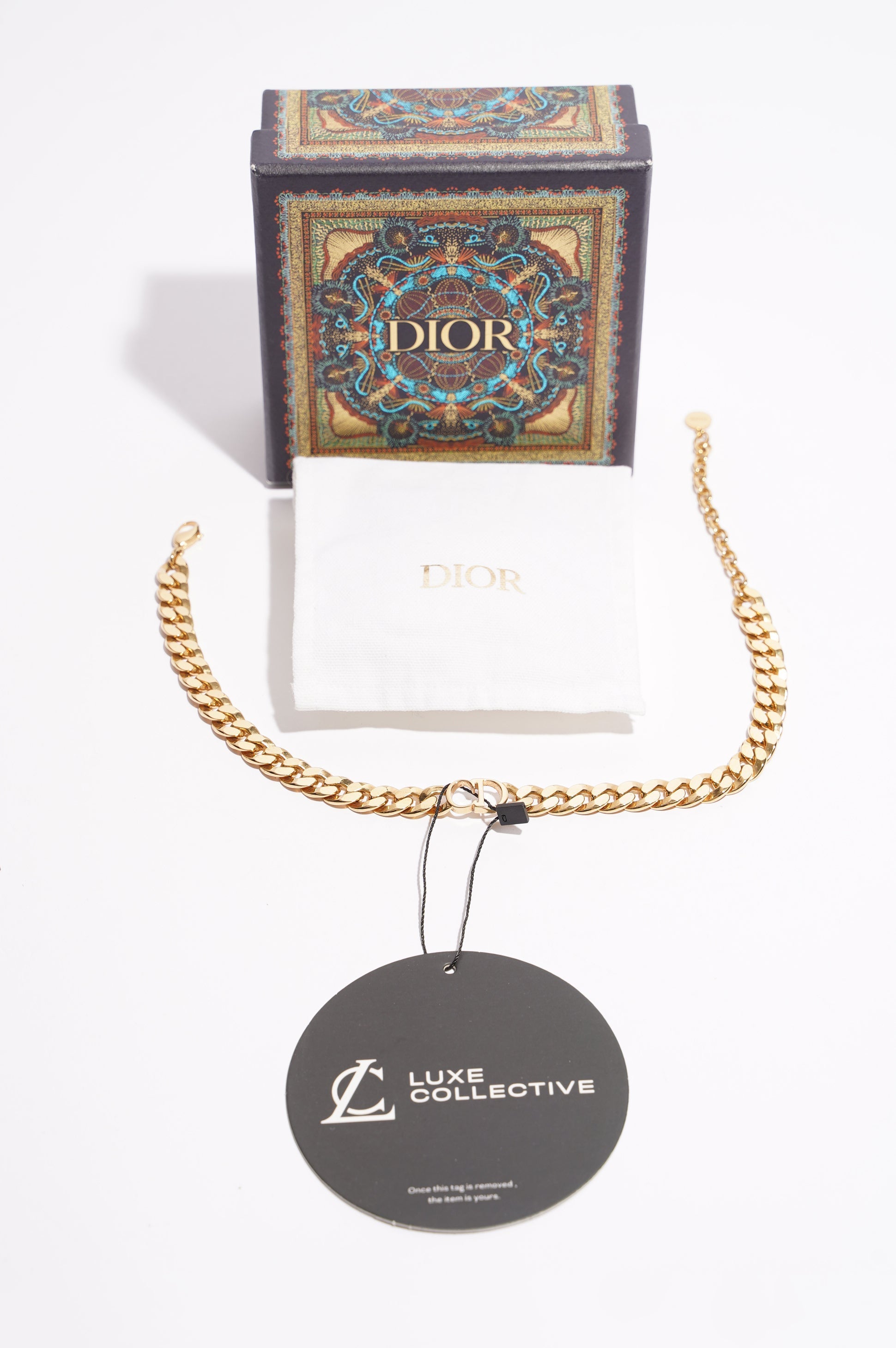 Christian Dior Womens Danseuse Etoile Chocker Golden Base Metal