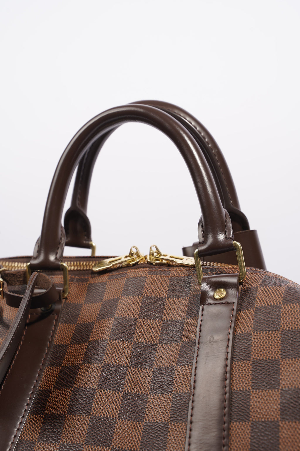 Louis Vuitton Womens Keepall Bandouliere Damier Ebene 55