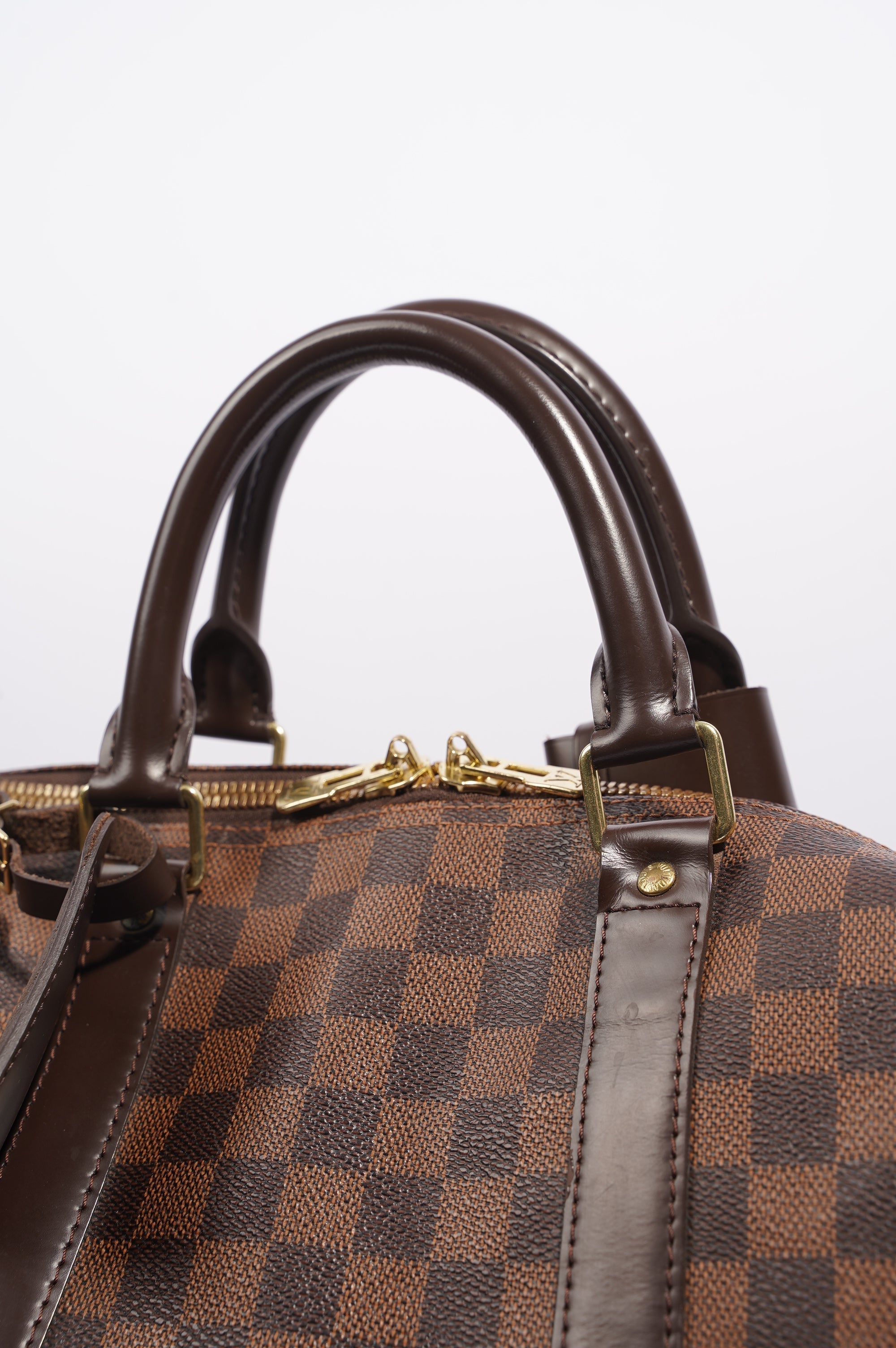 Louis Vuitton Womens Keepall Bandouliere Damier Ebene 55