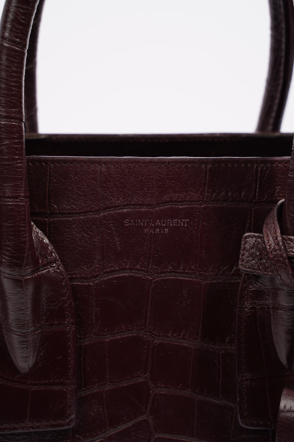 Saint Laurent Womens Sac De Jour Oxblood Small