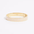 Fendi Womens FF Bracelet Gold Finish Base Metal Small