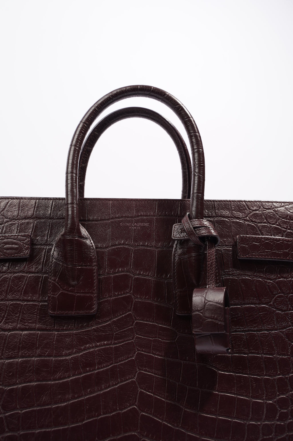 Saint Laurent Womens Sac De Jour Oxblood Small