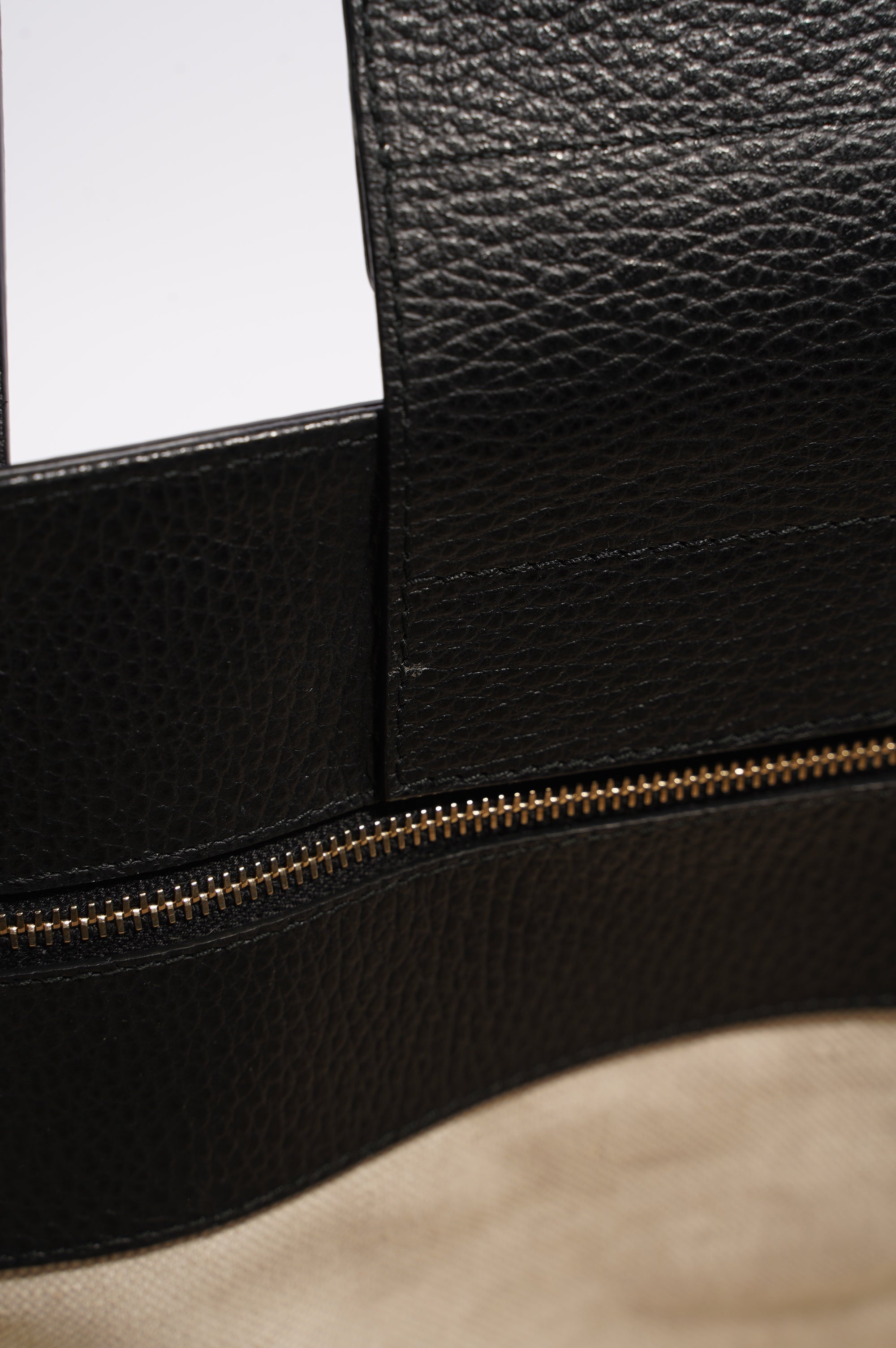 Gucci Tote Bag Black Leather