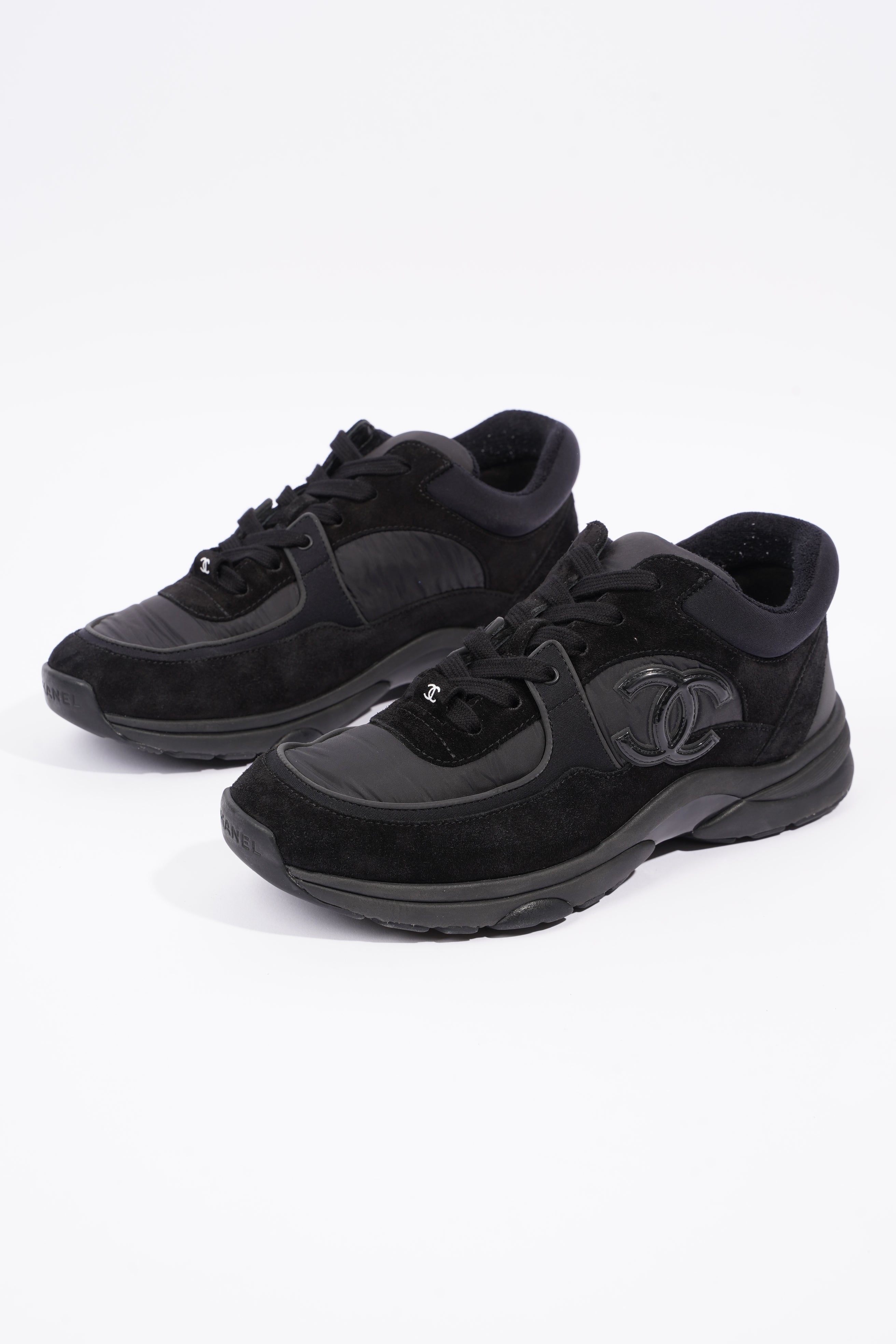 Chanel Womens CC Logo Black EU 38 / UK 5