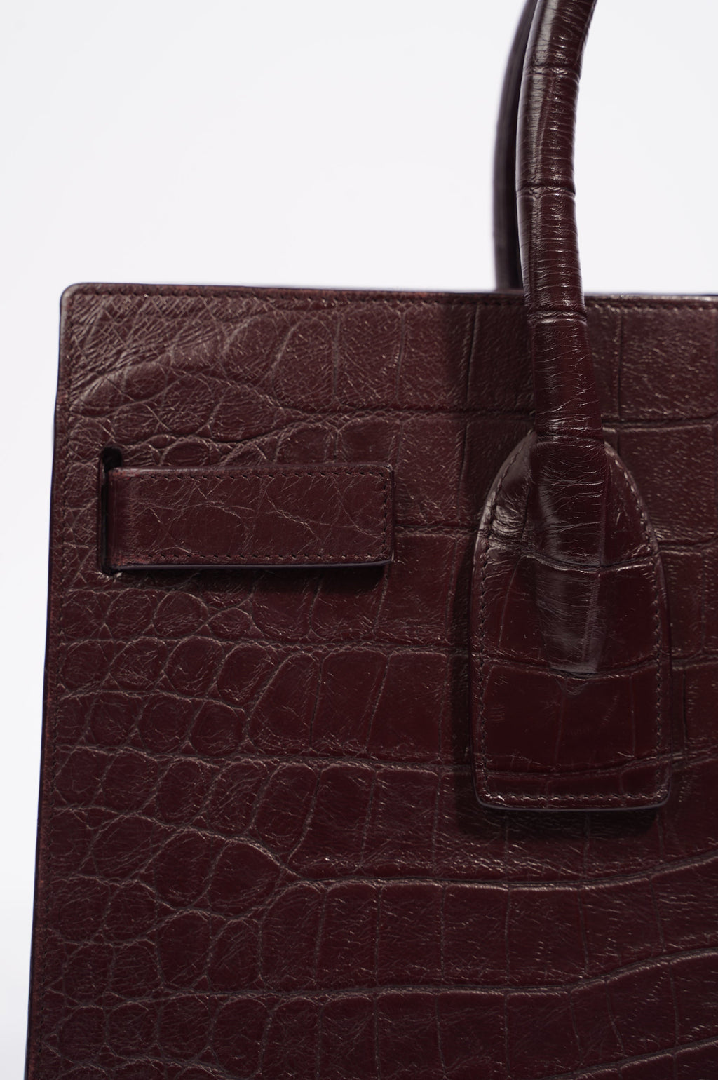 Saint Laurent Womens Sac De Jour Oxblood Small